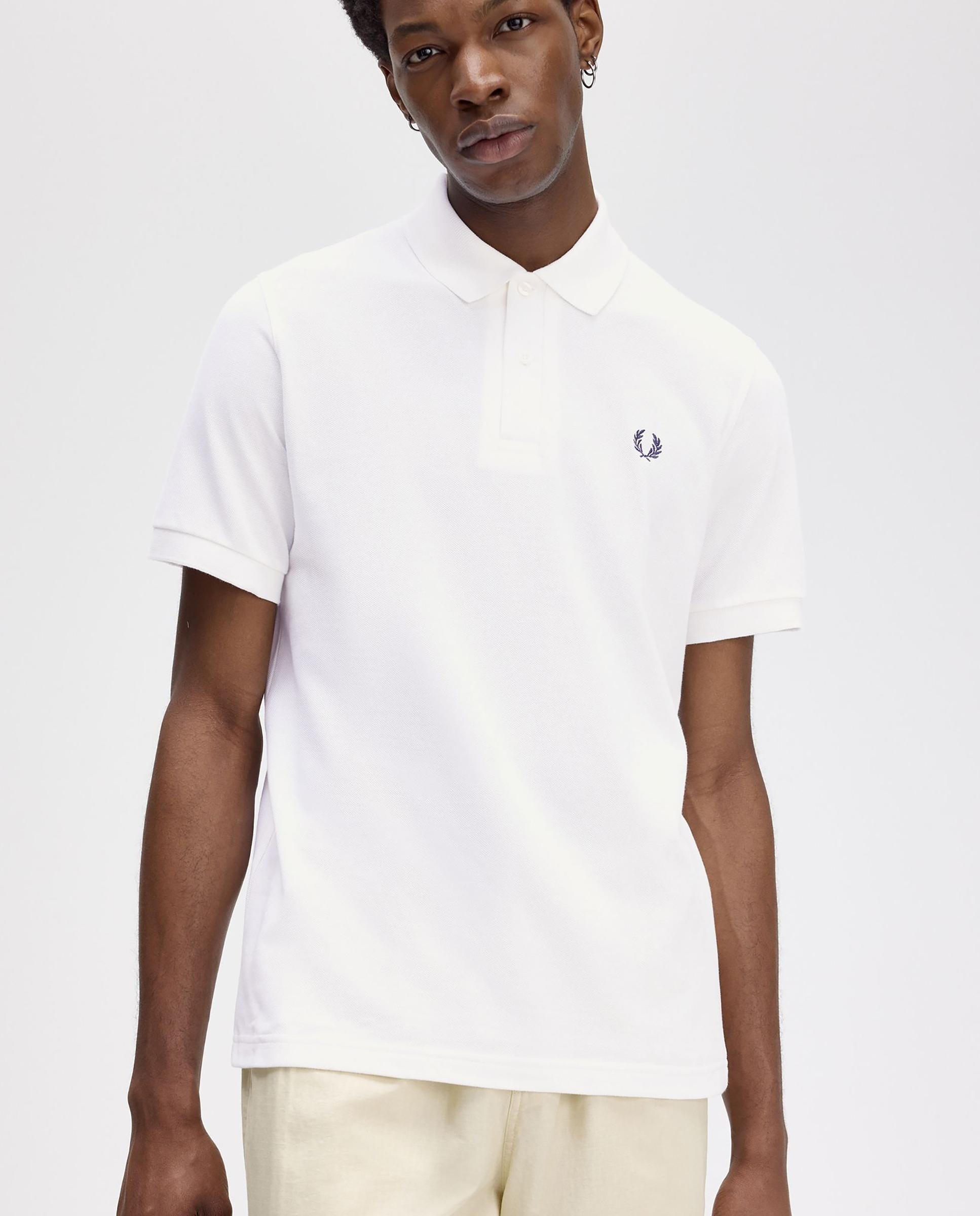Polo de hombre manga corta hecho en Inglaterra - Fred Perry - Blanco Blanco-3