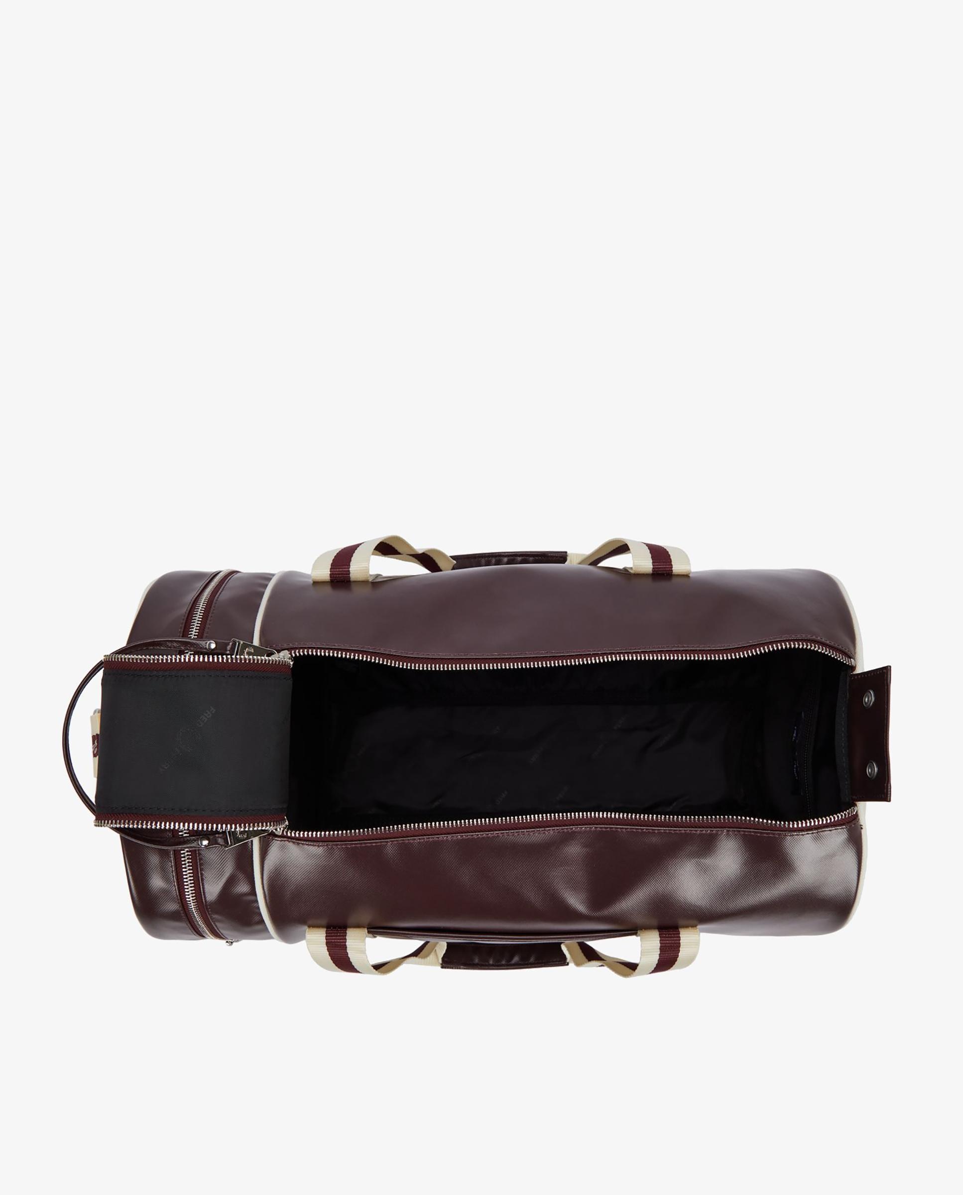 Bandolera de hombre clásica tipo barril con contrastes - Fred Perry - Granate Granate-4