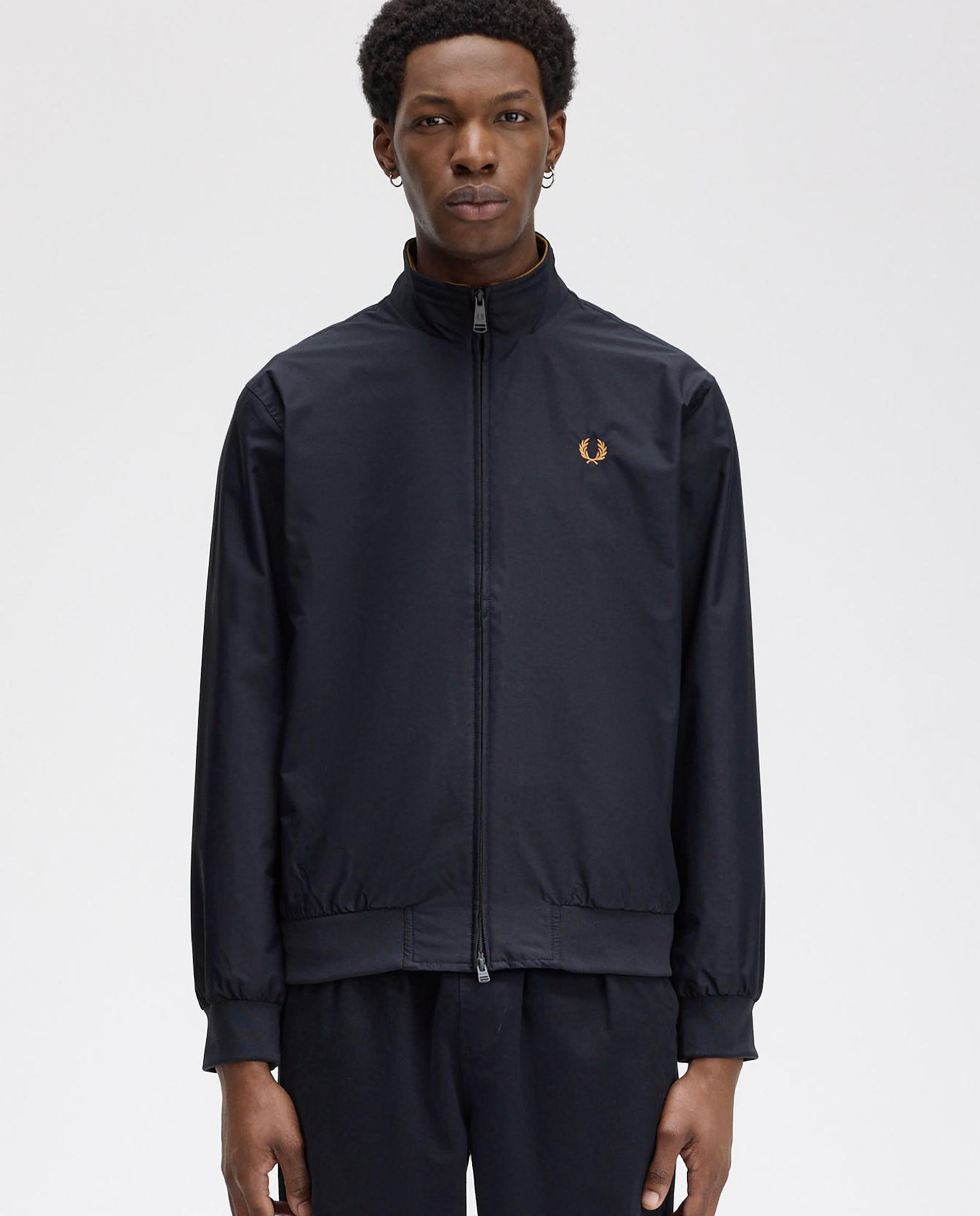 Cazadora de hombre Brentham con cremallera bidireccional - Fred Perry - Azul marino Azul marino-1