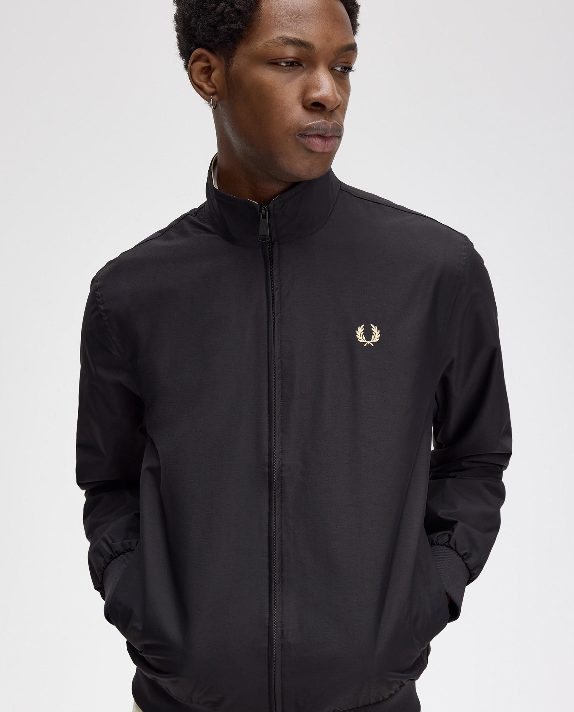 Cazadora de hombre Brentham con cremallera bidireccional - Fred Perry - Negro Negro-4