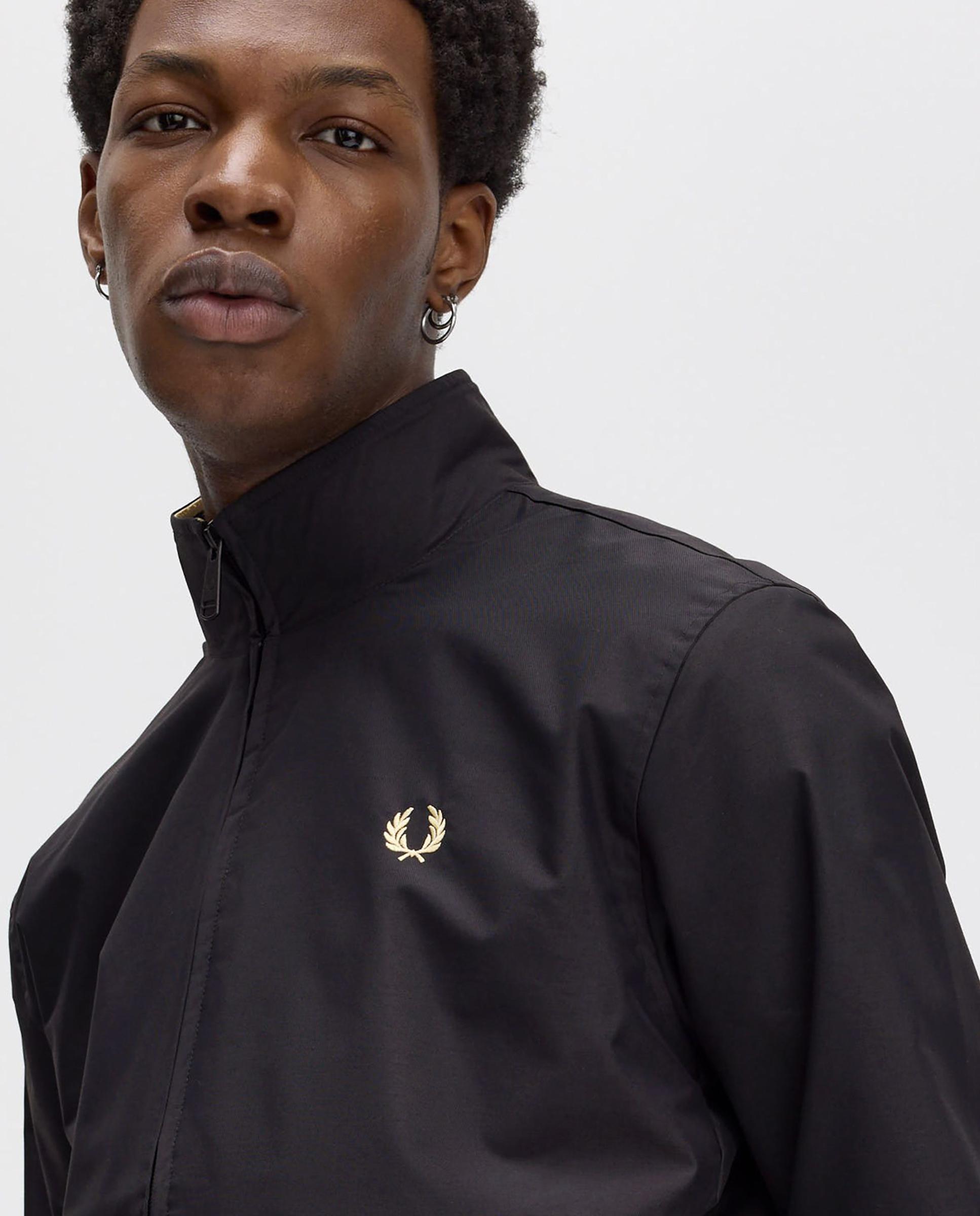 Cazadora de hombre Brentham con cremallera bidireccional - Fred Perry - Negro Negro-5