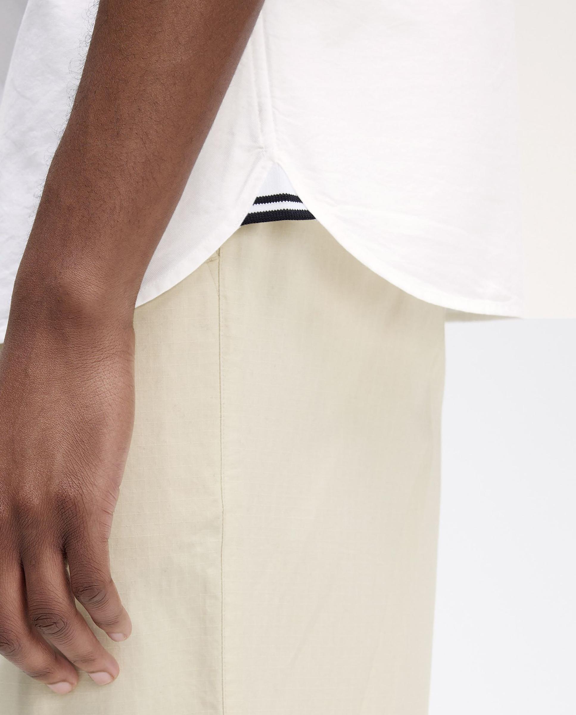Imagen 5 de Camisa Oxford de hombre manga corta con bolsillo - Fred Perry - Blanco Blanco