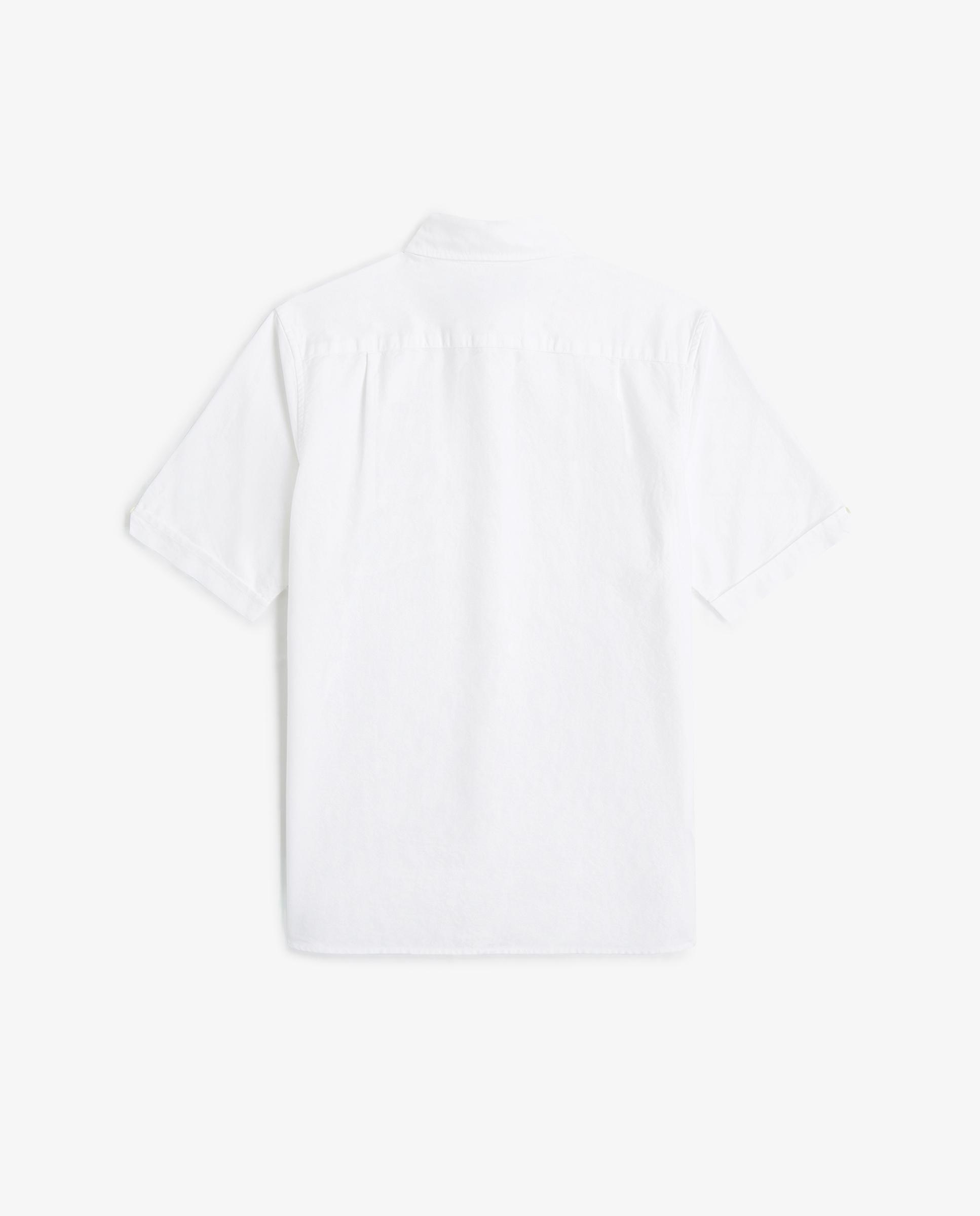Imagen 6 de Camisa Oxford de hombre manga corta con bolsillo - Fred Perry - Blanco Blanco