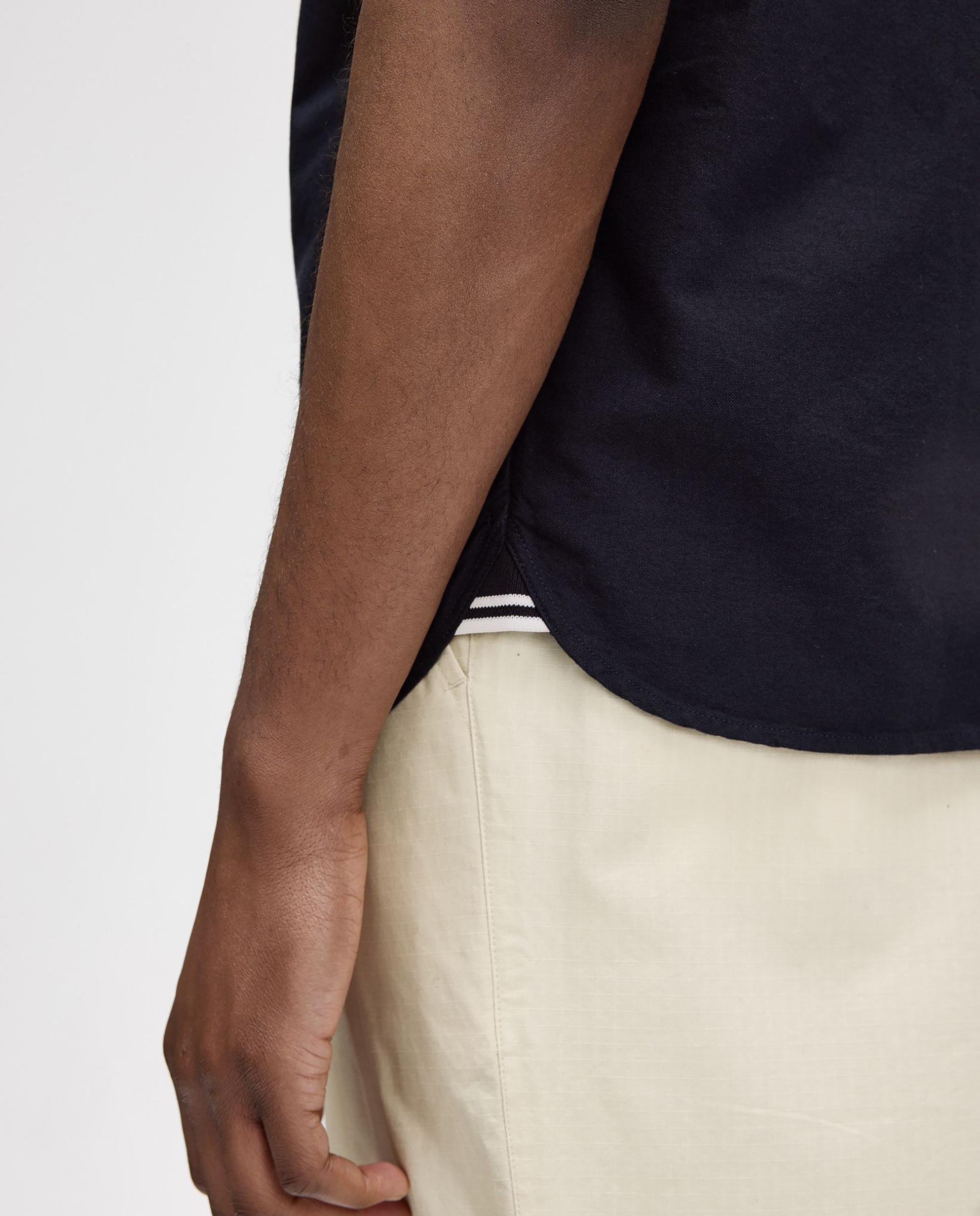 Camisa Oxford de hombre manga corta con bolsillo - Fred Perry - Azul marino Azul marino-6