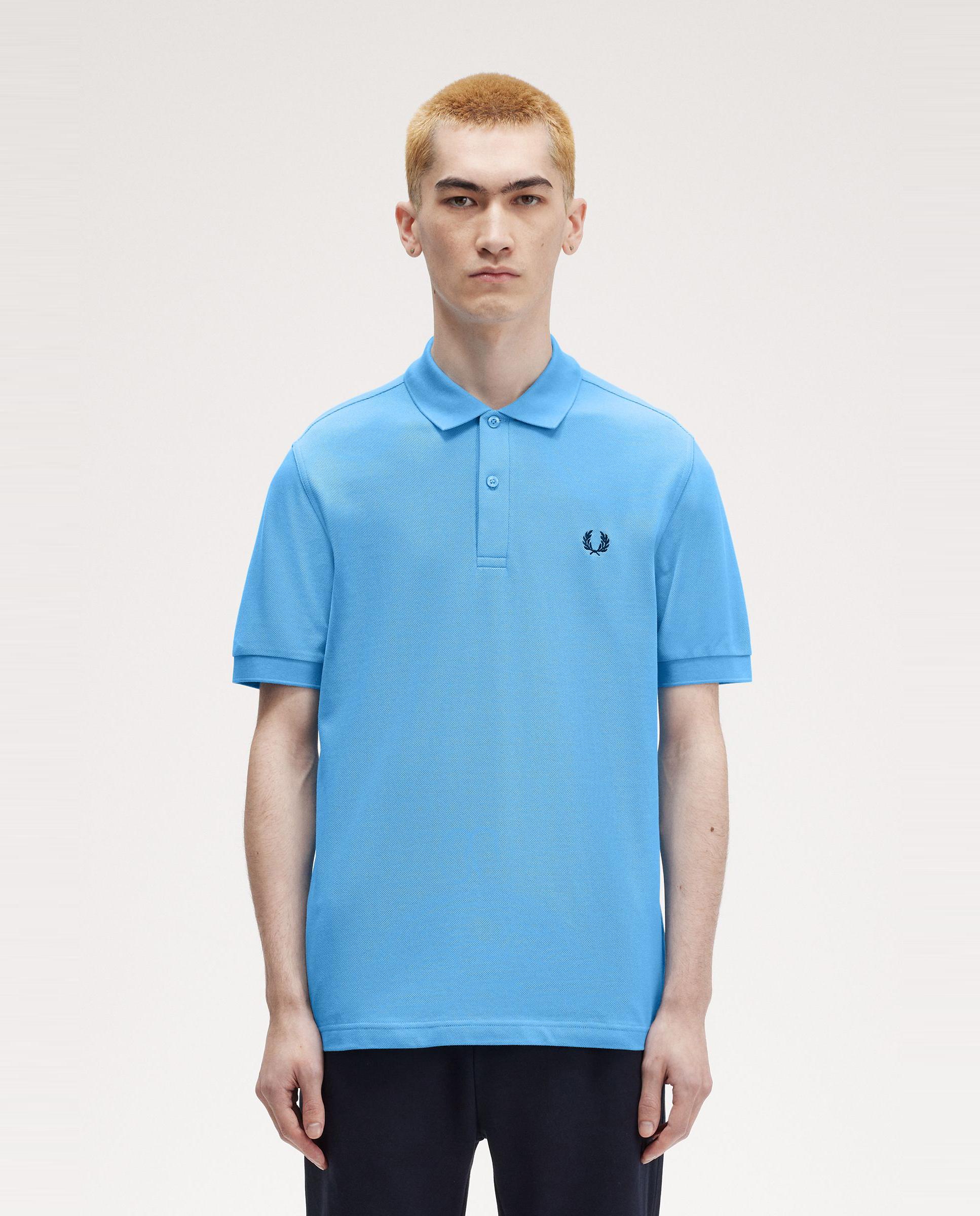 Polo de hombre de manga corta en piqué de algodón