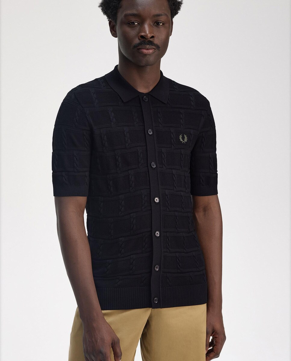 Jersey de hombre con cuello polo con botones · Fred Perry · El Corte Inglés