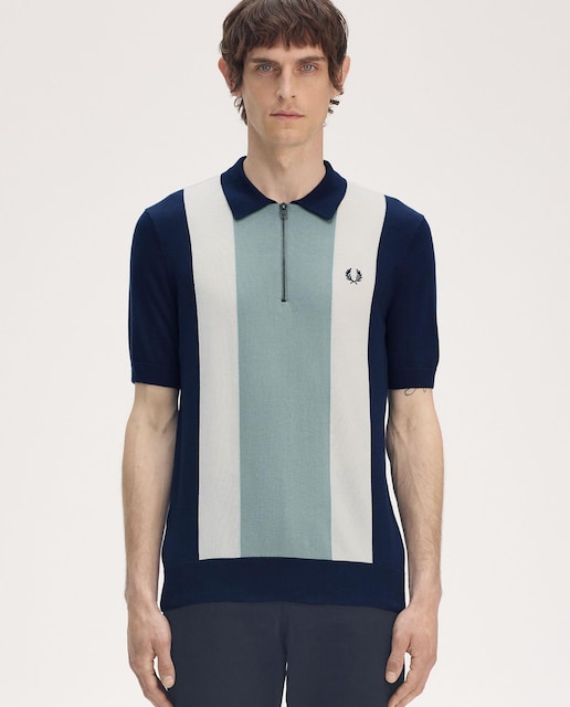 Imagen 0 de Jersey de hombre con cuello polo y media cremallera