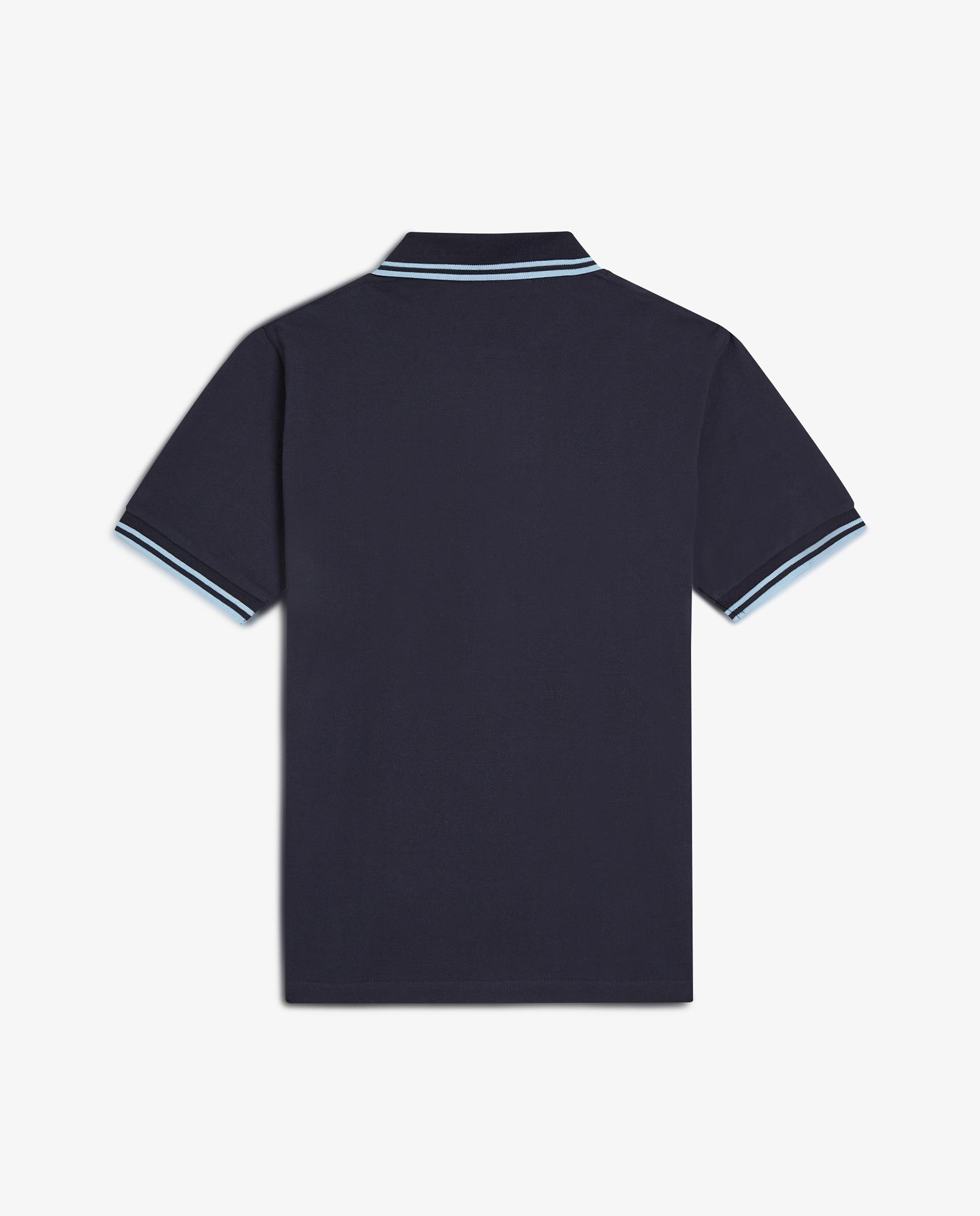 Imagen 6 de Polo de hombre manga corta en punto piqué hecho en inglaterra - Fred Perry - Azul marino Azul marino