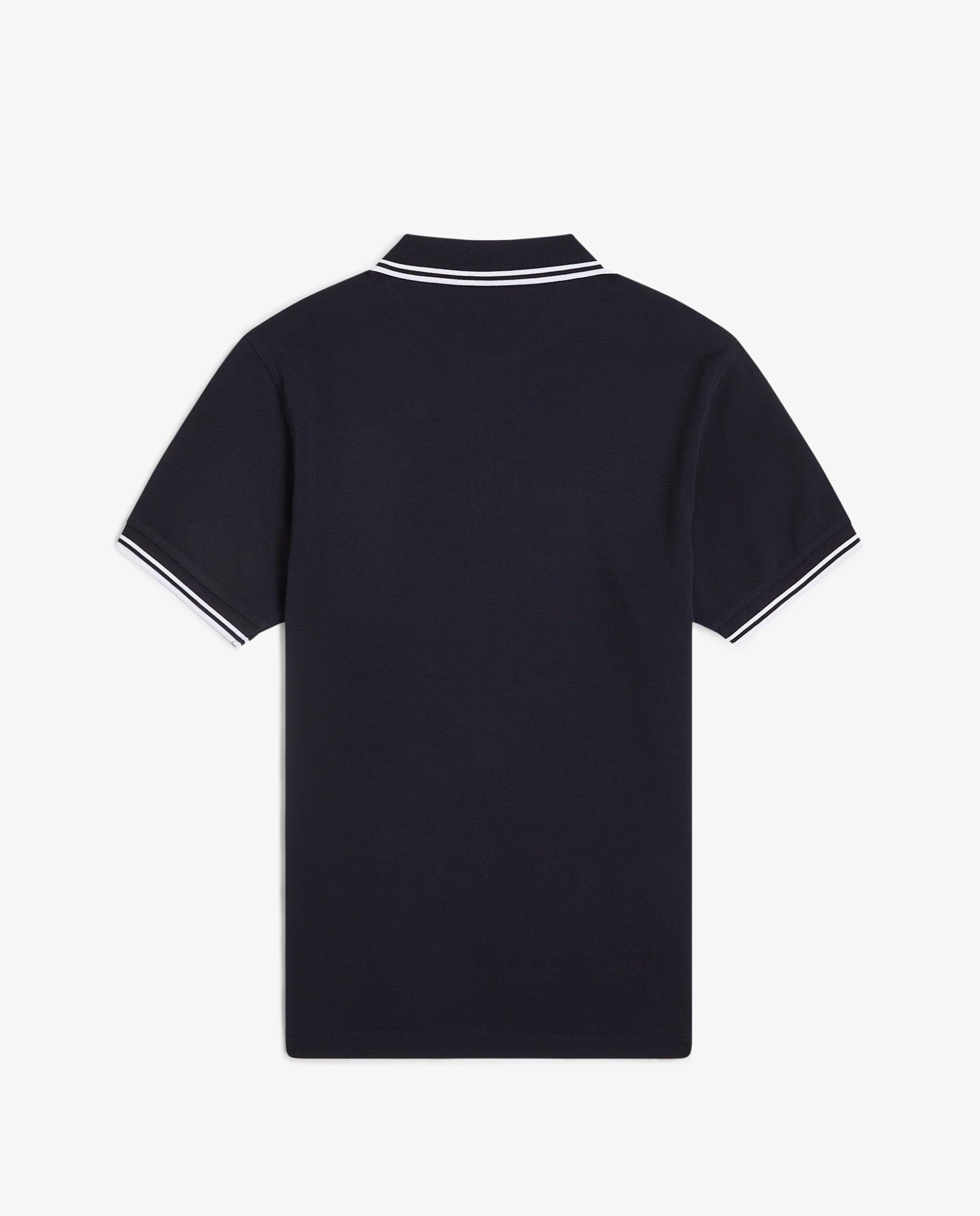 Polo de hombre de piqué de algodón manga corta - Fred Perry - Navy Navy-6