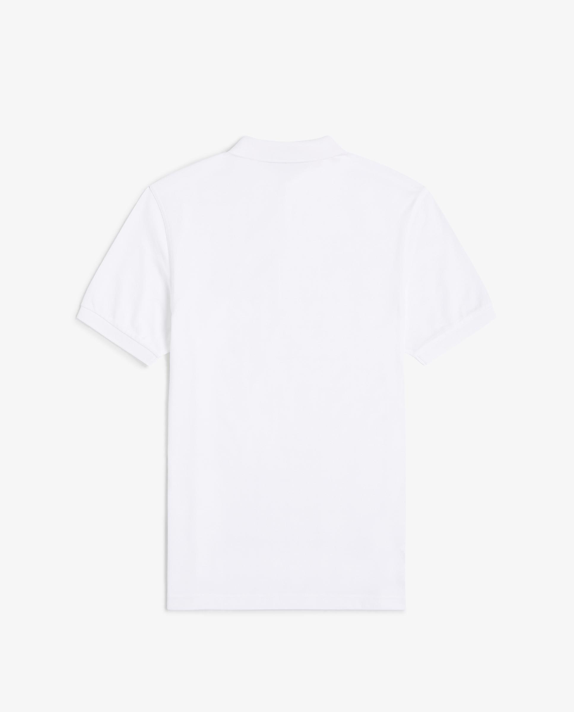 Polo de hombre liso de manga corta en piqué de algodón - Fred Perry - Blanco Blanco-7