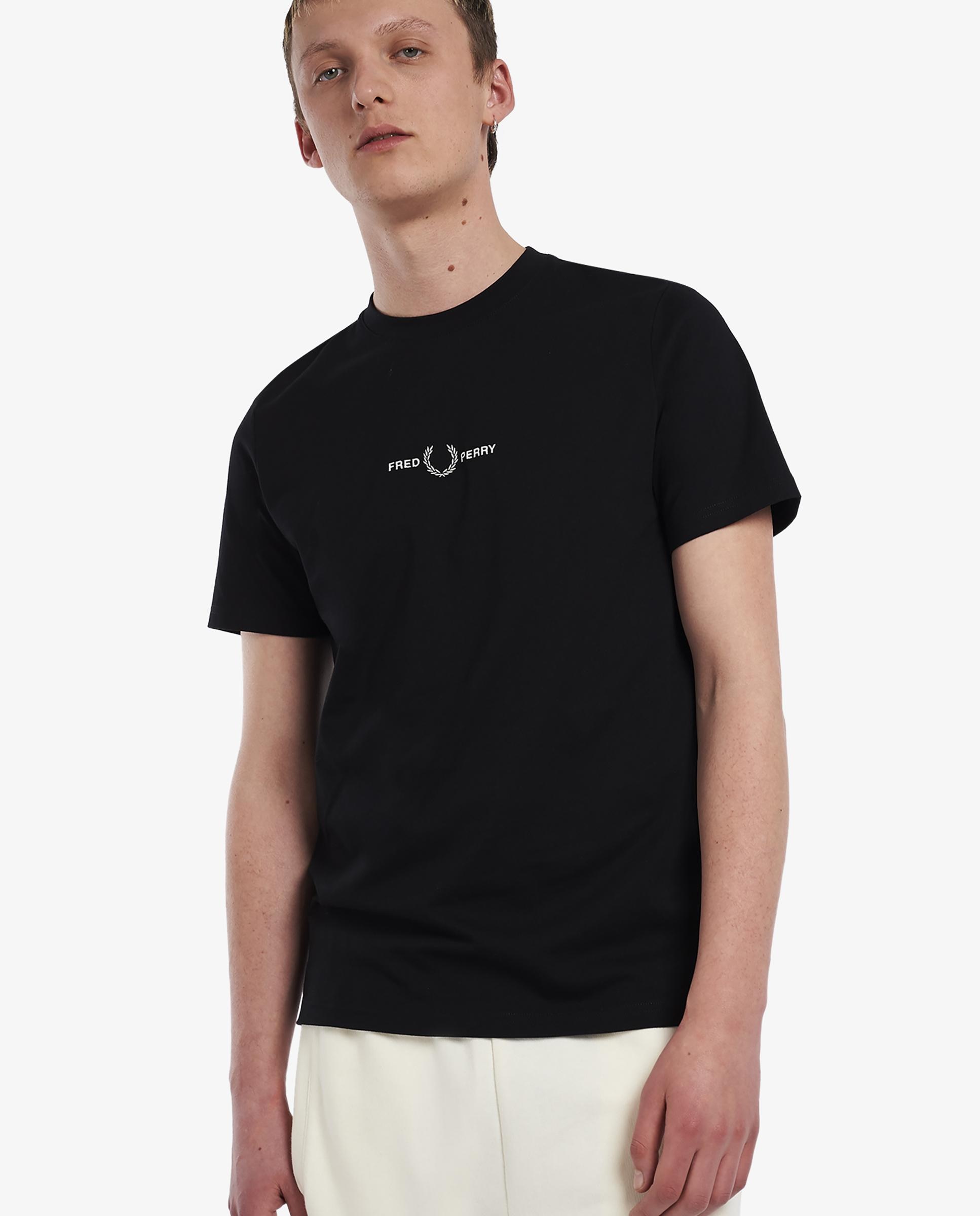 Imagen 0 de Camiseta de hombre manga corta con cuello redondo Negro