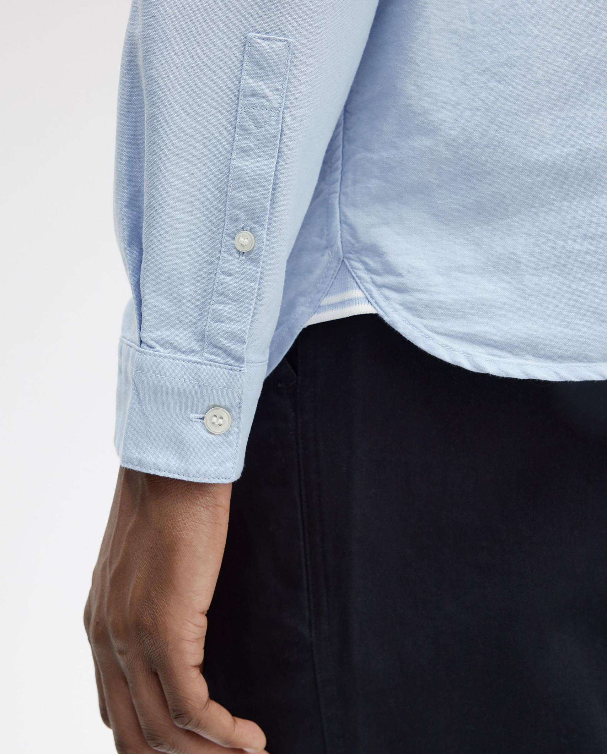 Imagen 5 de Camisa Oxford de hombre de manga larga con bolsillo - Fred Perry - Azul claro Azul claro