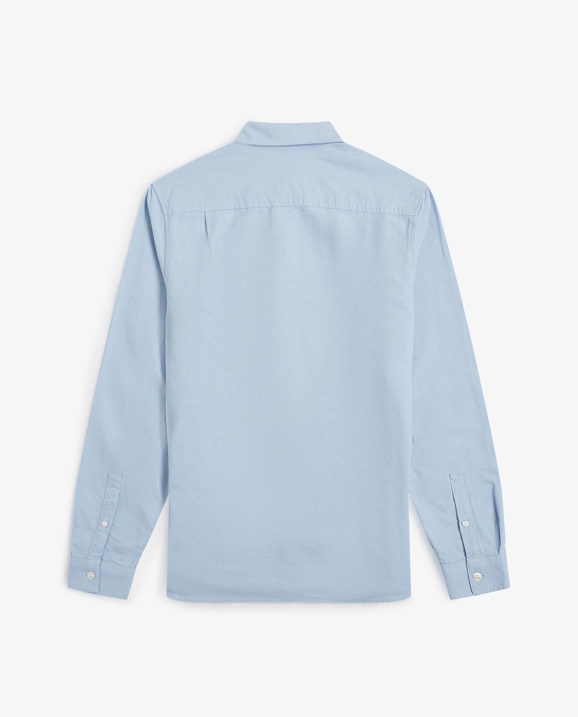 Camisa Oxford de hombre de manga larga con bolsillo - Fred Perry - Azul claro Azul claro-6