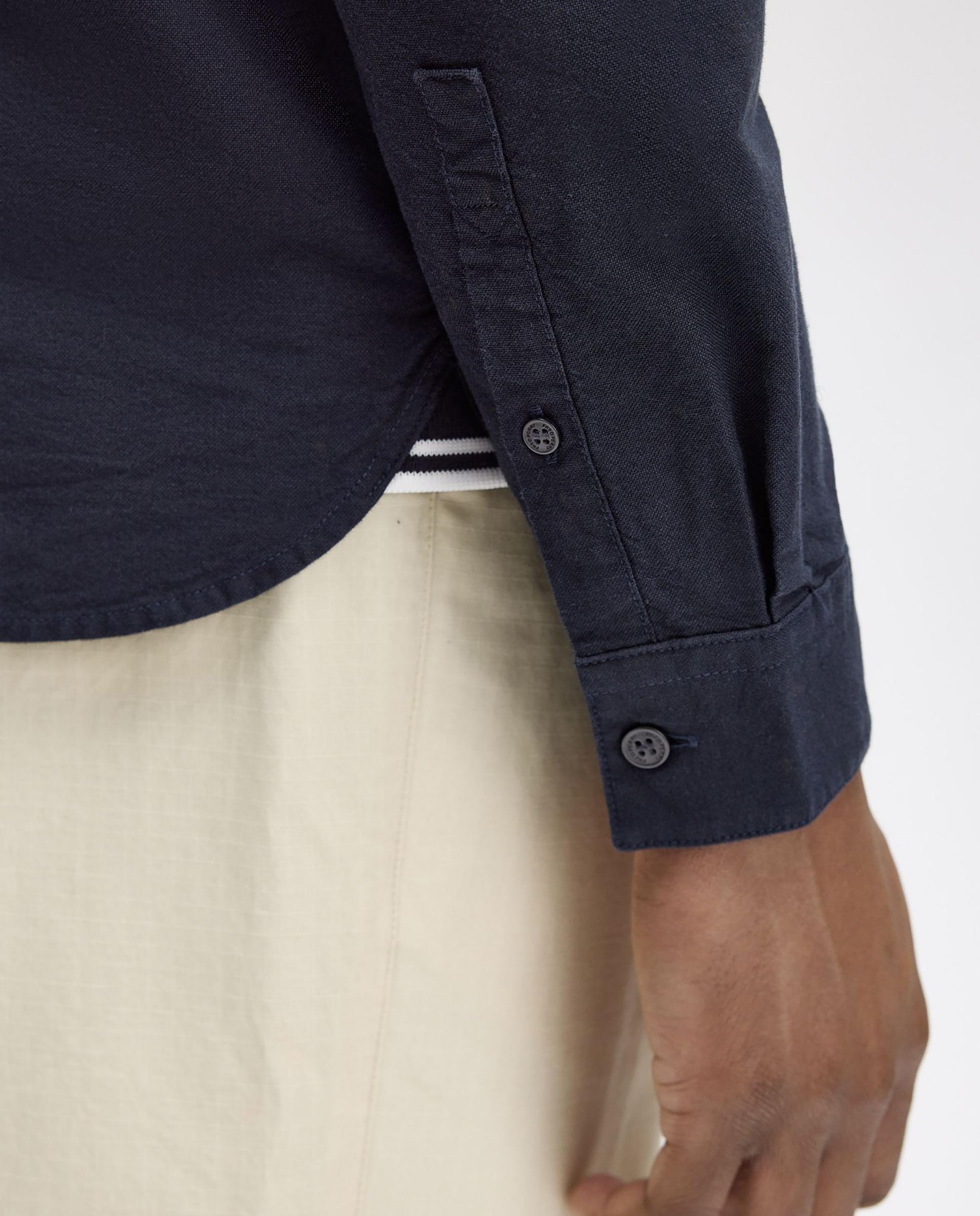 Imagen 5 de Camisa Oxford de hombre de manga larga con bolsillo - Fred Perry - Azul marino Azul marino