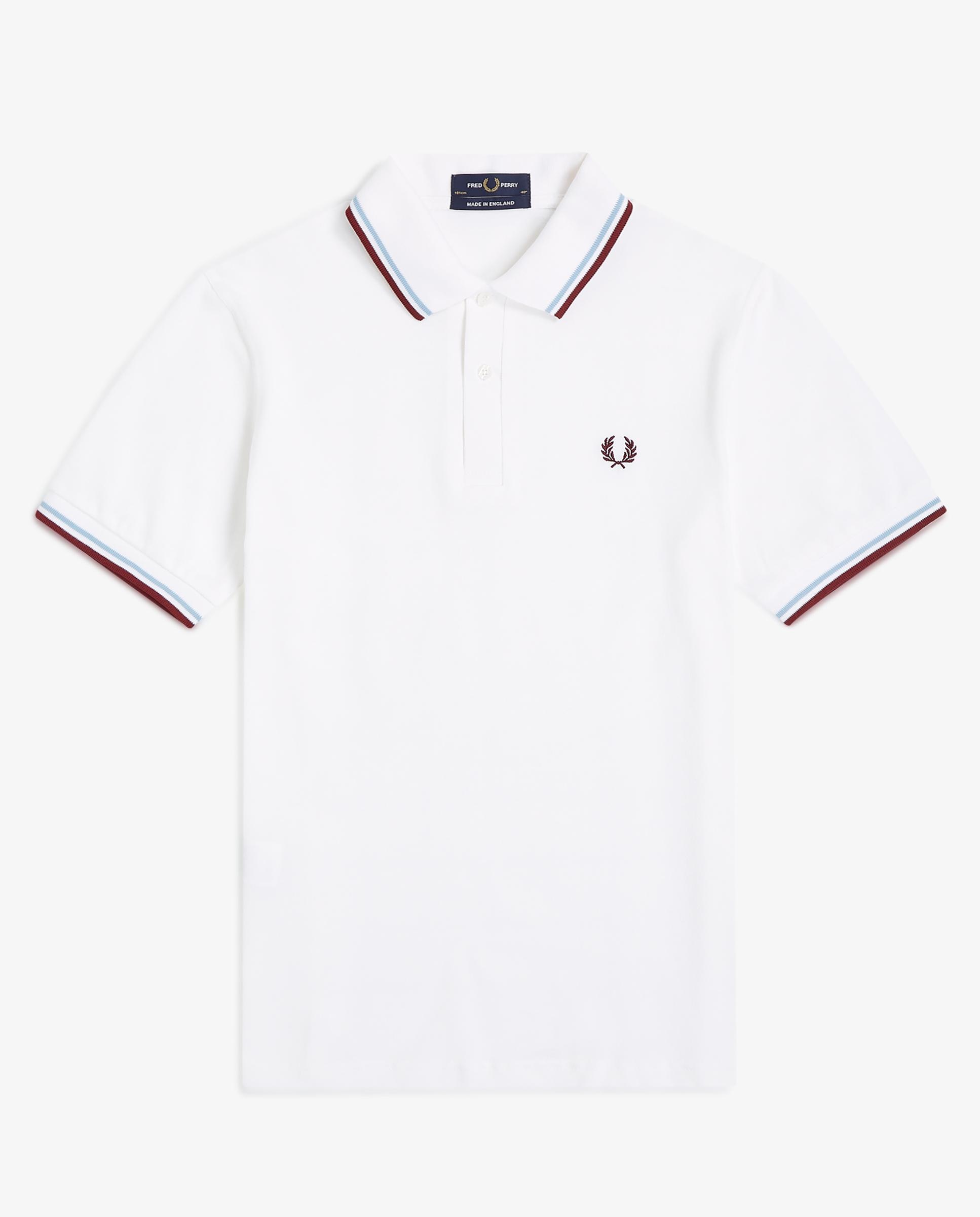 Polo de hombre MADE IN ENGLAND en punto pique manga corta