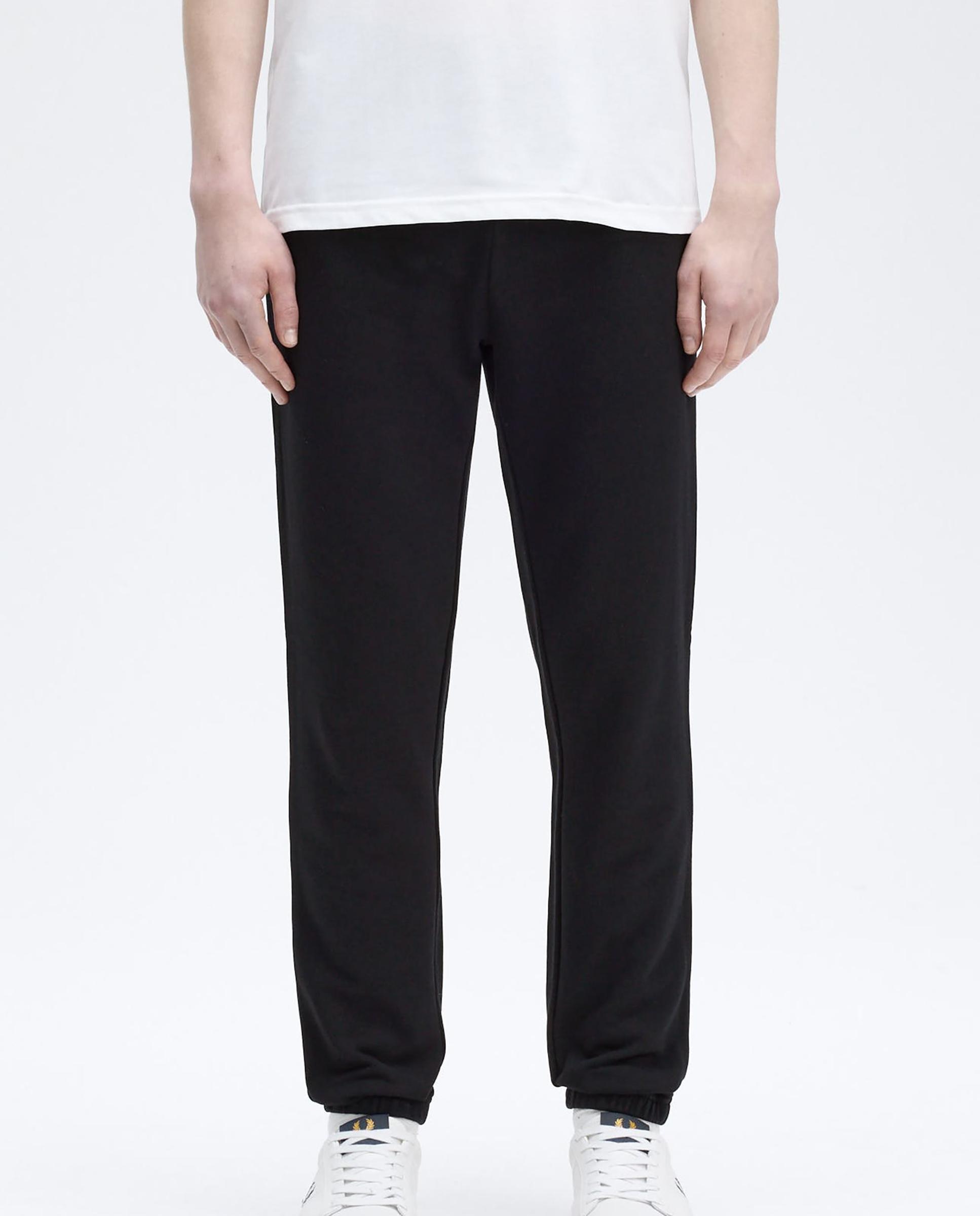 Fred Perry - Pantalón jogger de hombre en bouclé de algodón con cordón de ajuste.