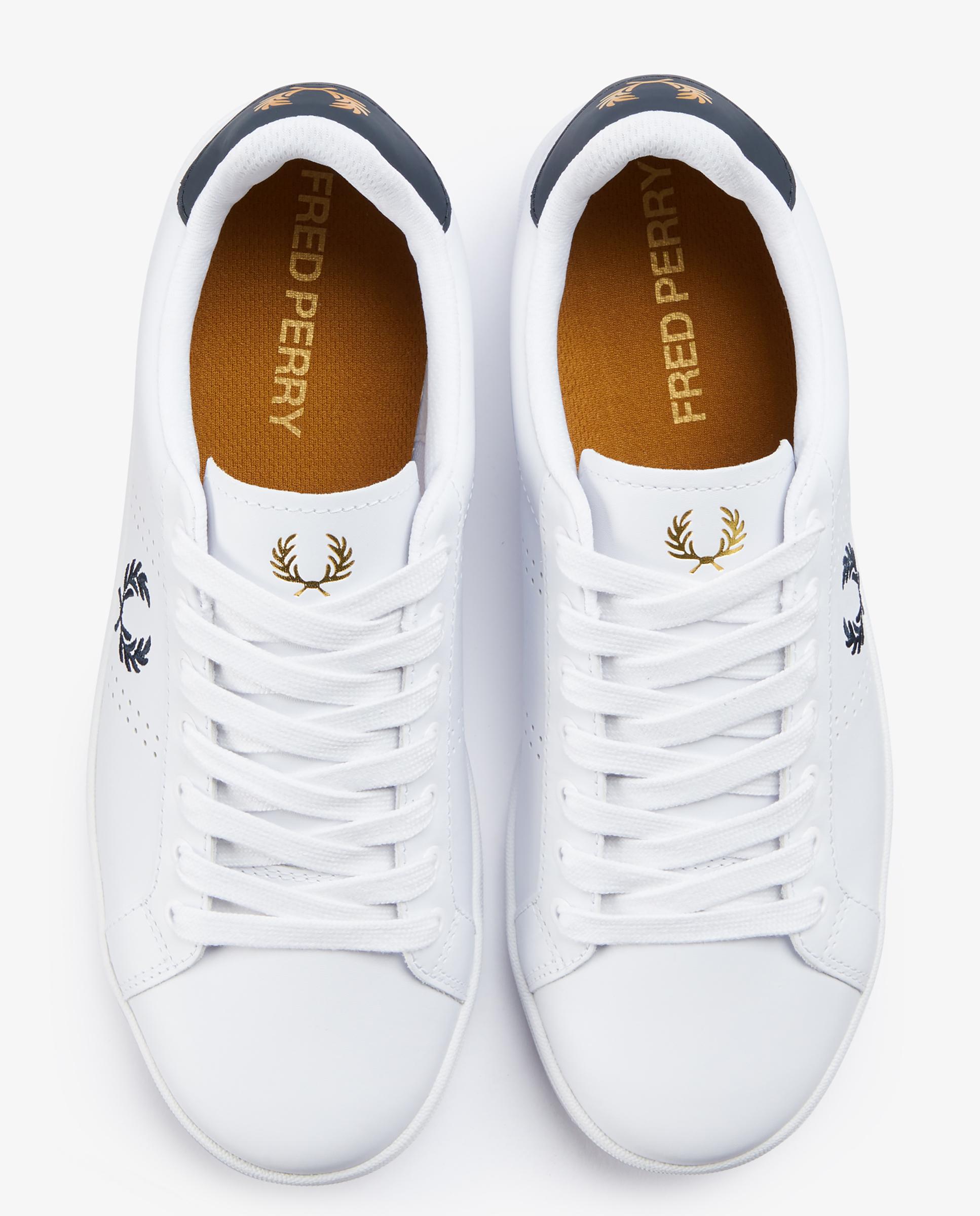 Zapatilla hombre B721 leather - Fred Perry - Azul Azul-3