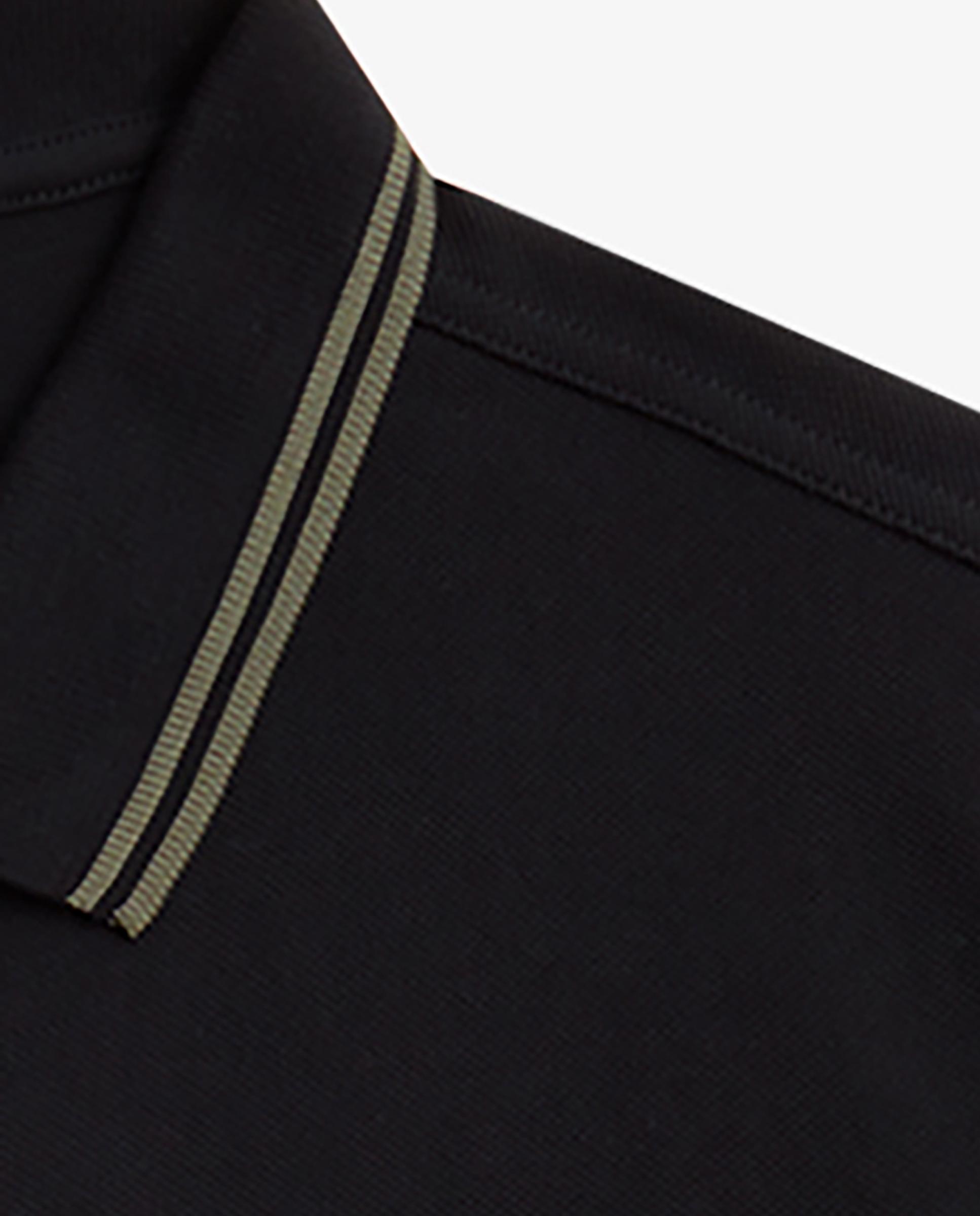 Polo de hombre de piqué de algodón manga corta - Fred Perry - Negro / Verde Negro / Verde-8