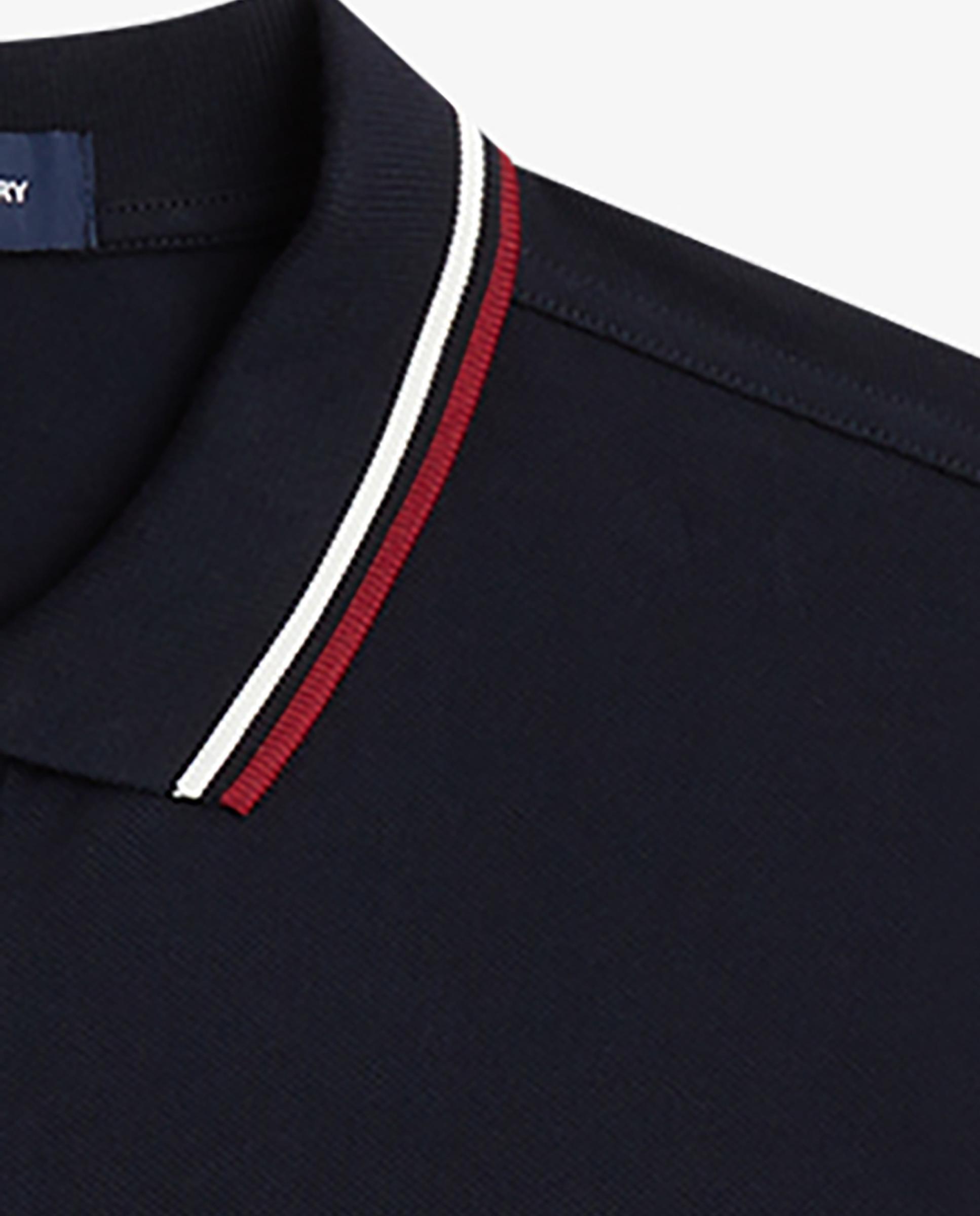 Polo de hombre de piqué de algodón manga corta - Fred Perry - Azul marino Azul marino-8
