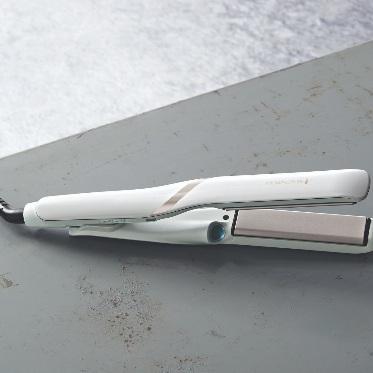 Plancha de pelo Remington Hydraluxe Pro con tecnología de pulverización y depósito de agua integrado - Blanco Blanco-2