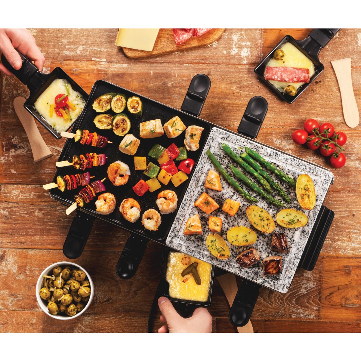 Raclette Russel Hobbs 26280-56 Fiesta de 8 sartenes - Negro Negro-4