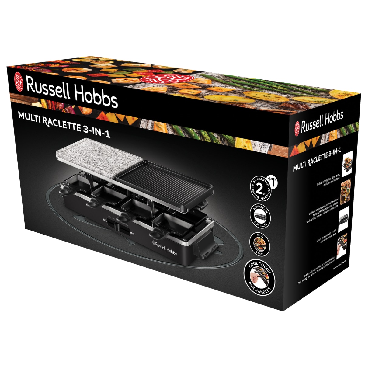 Raclette Russel Hobbs 26280-56 Fiesta de 8 sartenes - Negro Negro-5