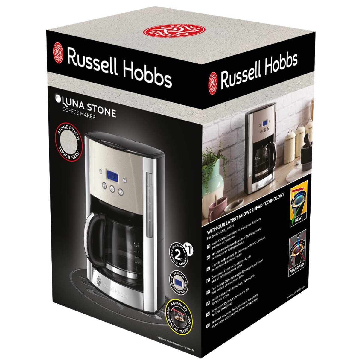 Cafetera de goteo Russell Hobbs 26990-56 Luna Stone - Crema Crema-6