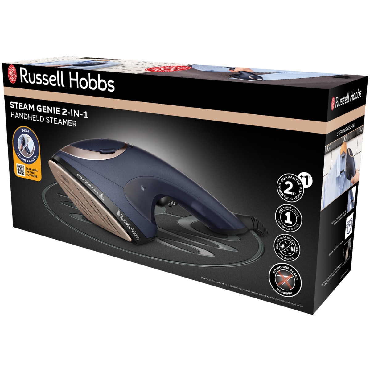 Plancha vertical Russell Hobbs Steam Genie 2 en1 - Azul Azul-6