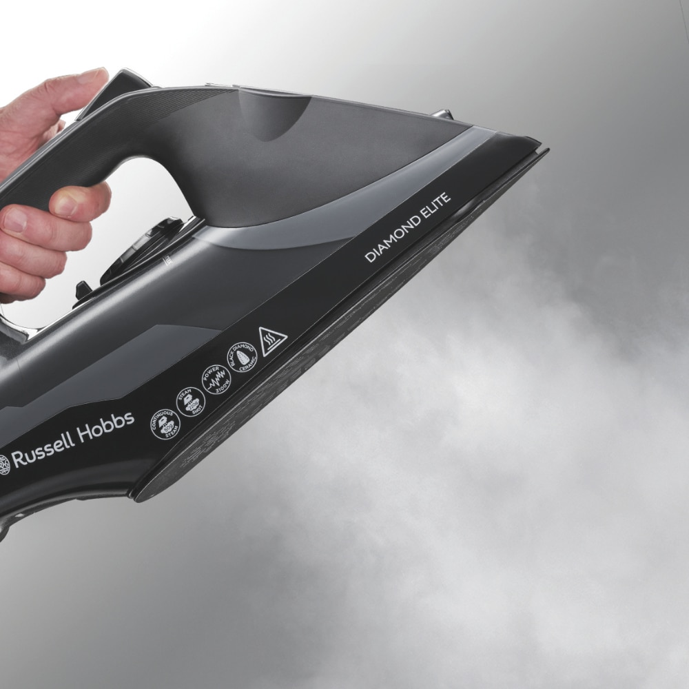 Plancha de vapor Russell Hobbs Diamond Elite - Negro Negro-4