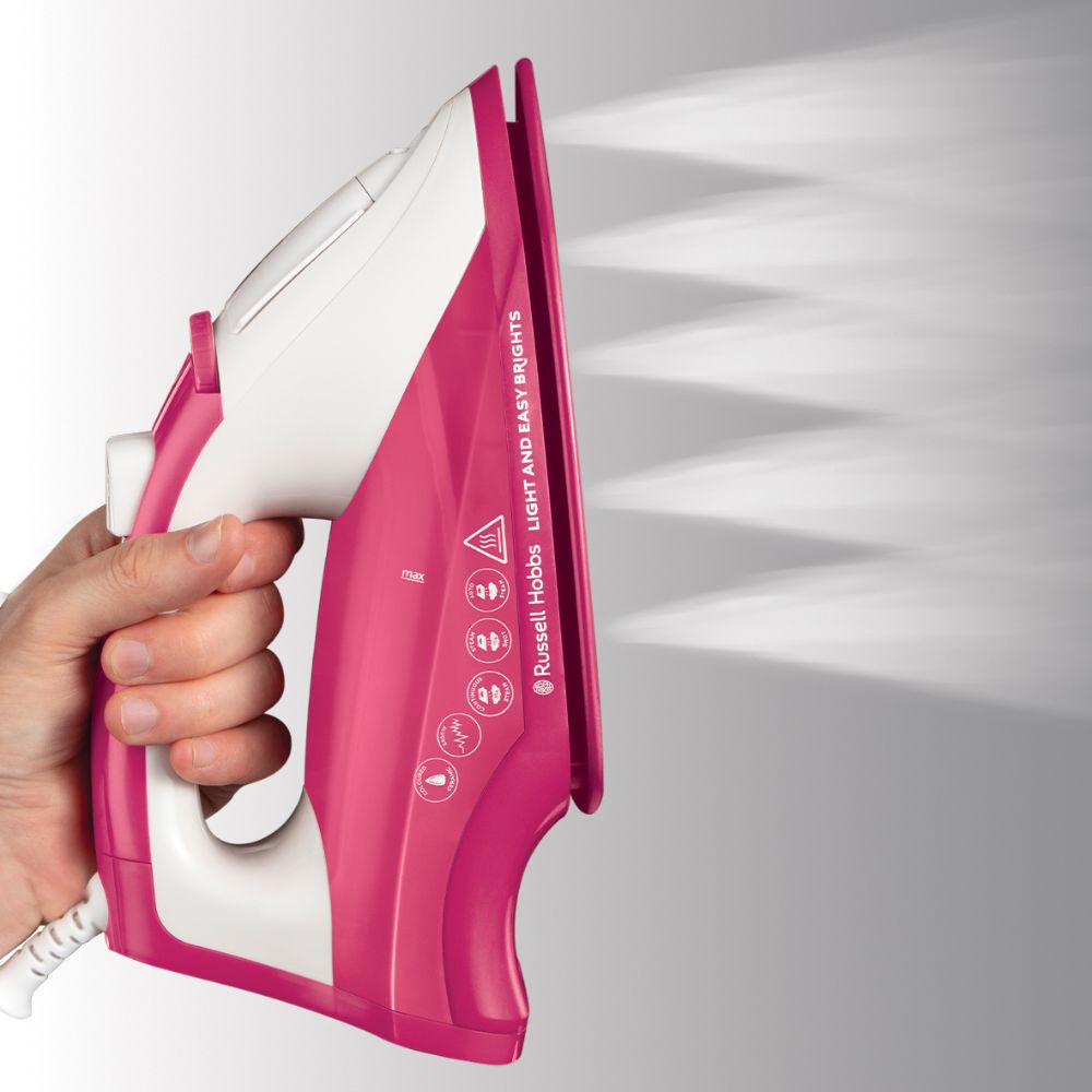 Plancha de vapor Russell HobbsLight & Easy Brights - Rosa Rosa-5
