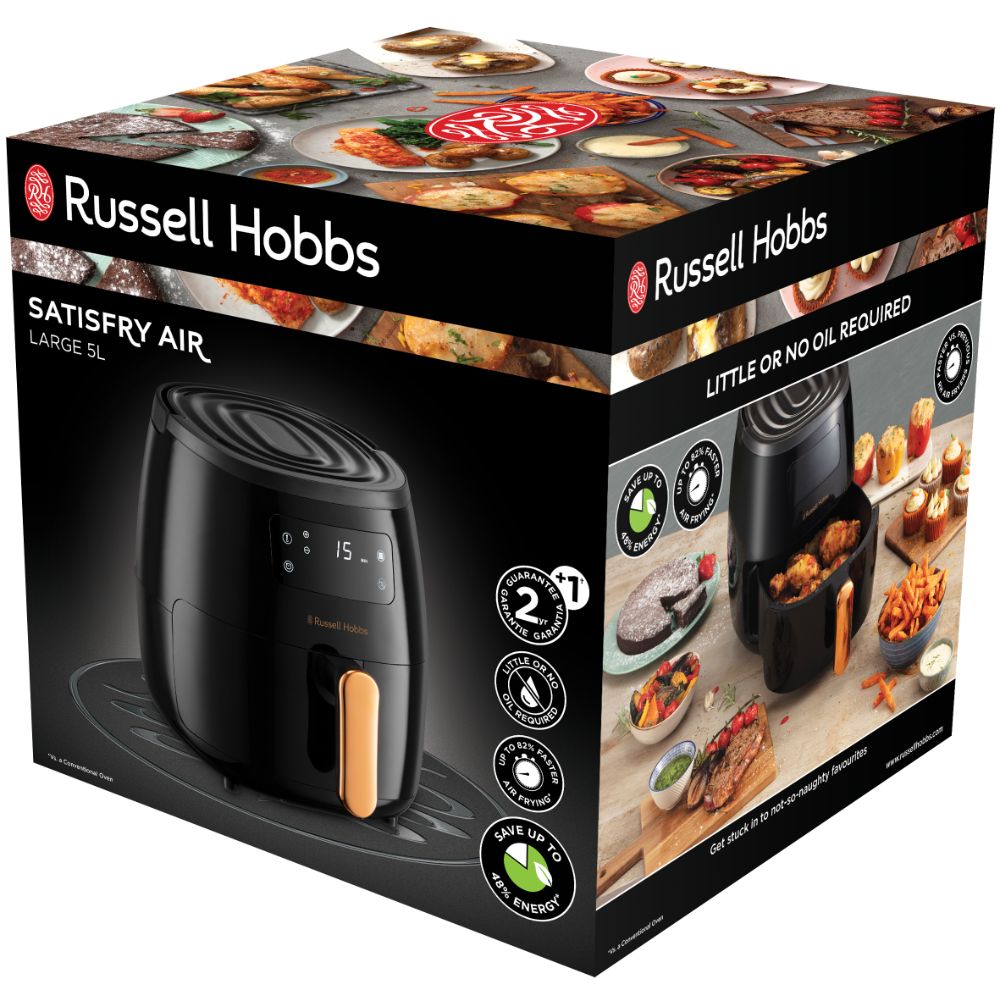 Freidora de aire sin aceite Russell Hobbs Satisfry Air XL 5 litros - Negro Negro-6