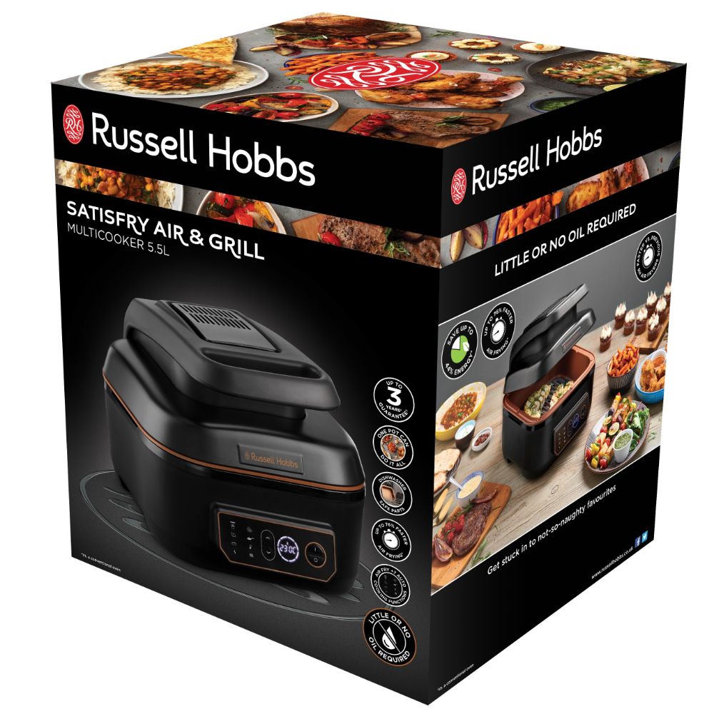Freidora de aire sin aceite Russell Hobbs Satisfry Air & Grill XL 5,5 litros - Negro Negro-7