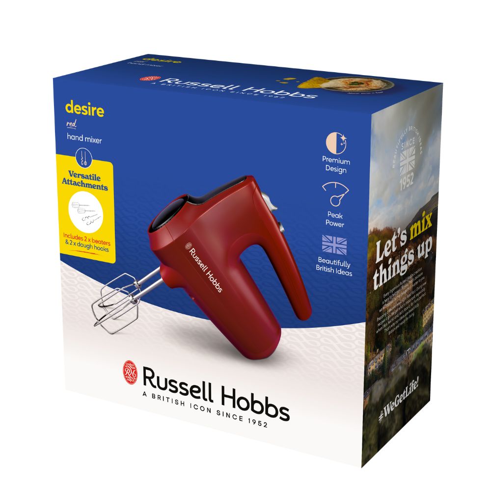Batidora Amasadora Russell Hobbs Desire - Rojo Rojo-5