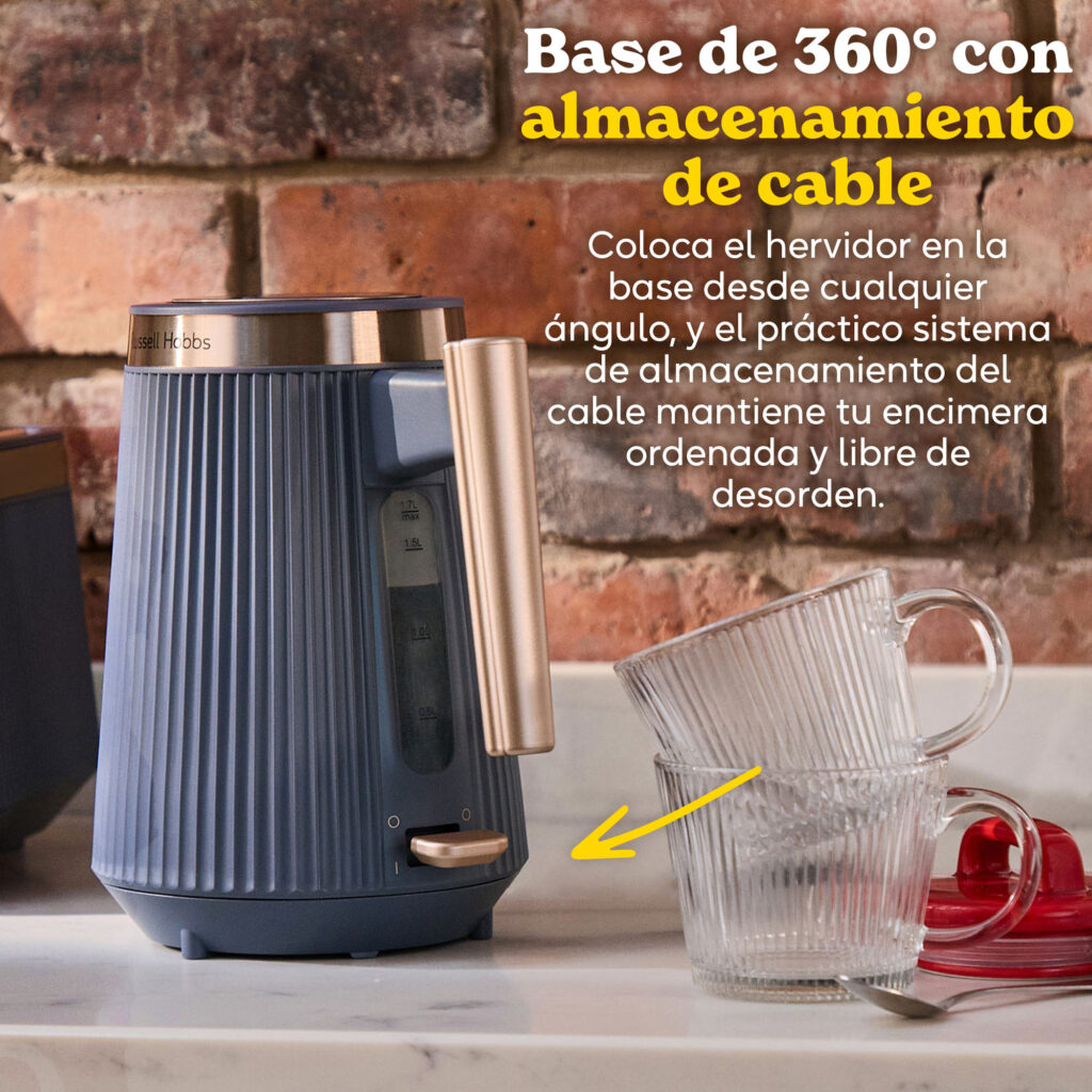Hervidor Russell Hobbs Brontë Azul Navy - Azul marino / Dorado Azul marino / Dorado-6