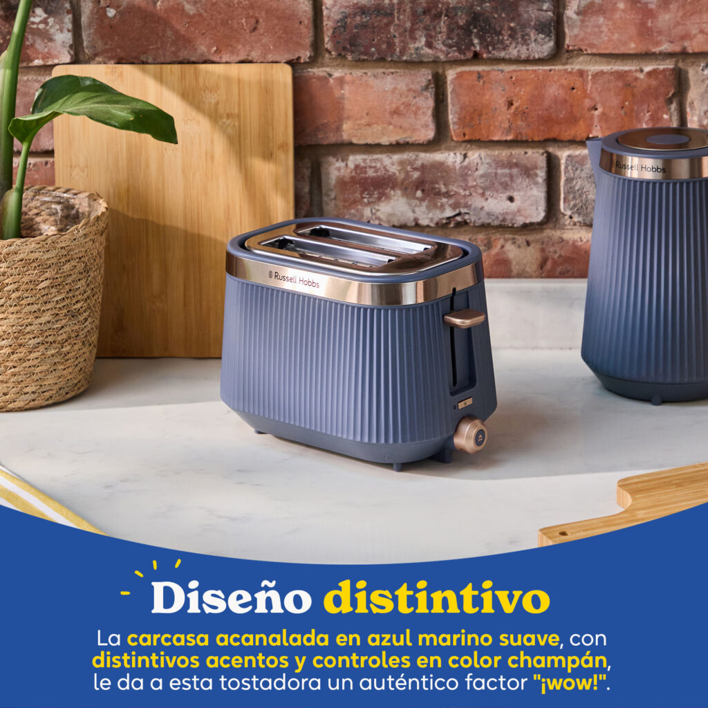 Tostador Russell Hobbs Brontë Navy - Azul / Oro Azul / Oro-3