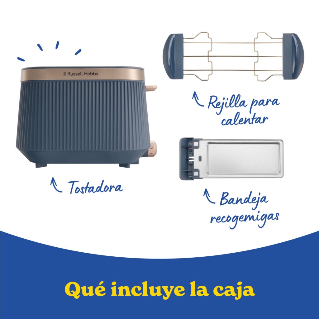 Tostador Russell Hobbs Brontë Navy - Azul / Oro Azul / Oro-7