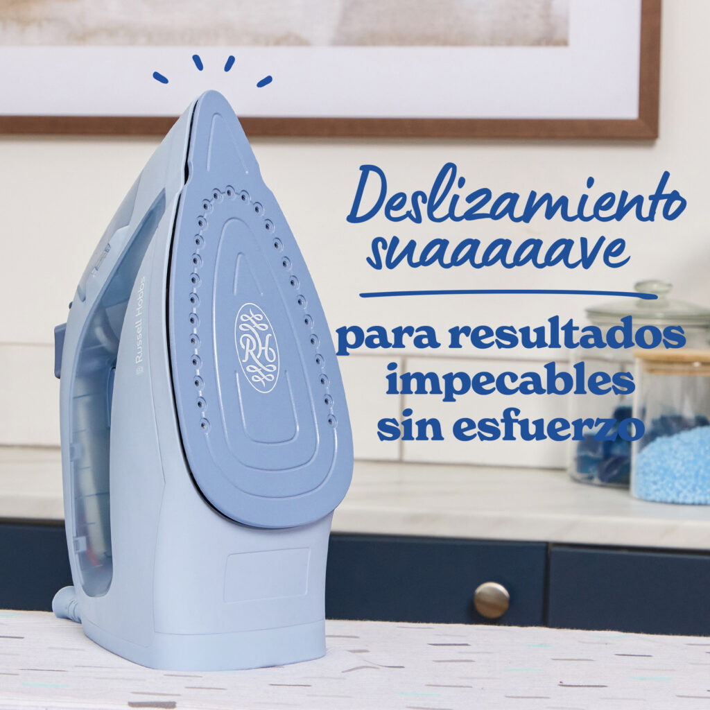 Imagen 6 de Plancha de vapor Russell Hobbs Fabric Luxe - Azul Azul