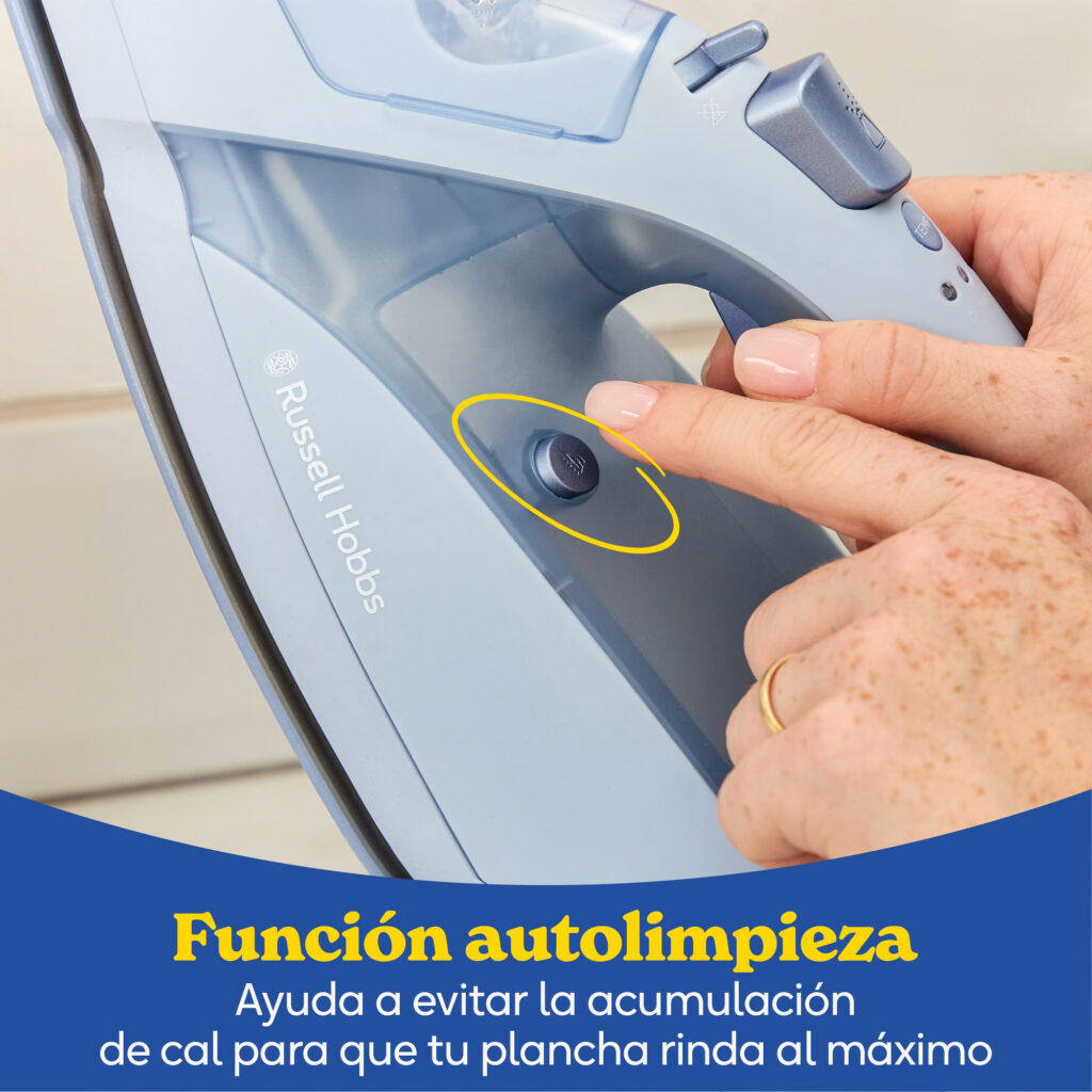 Imagen 7 de Plancha de vapor Russell Hobbs Fabric Luxe - Azul Azul
