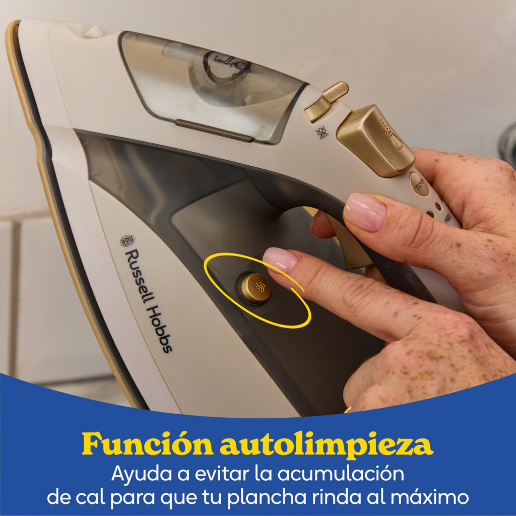 Imagen 7 de Plancha de vapor Russell Hobbs Fabric Luxe - Crema Crema