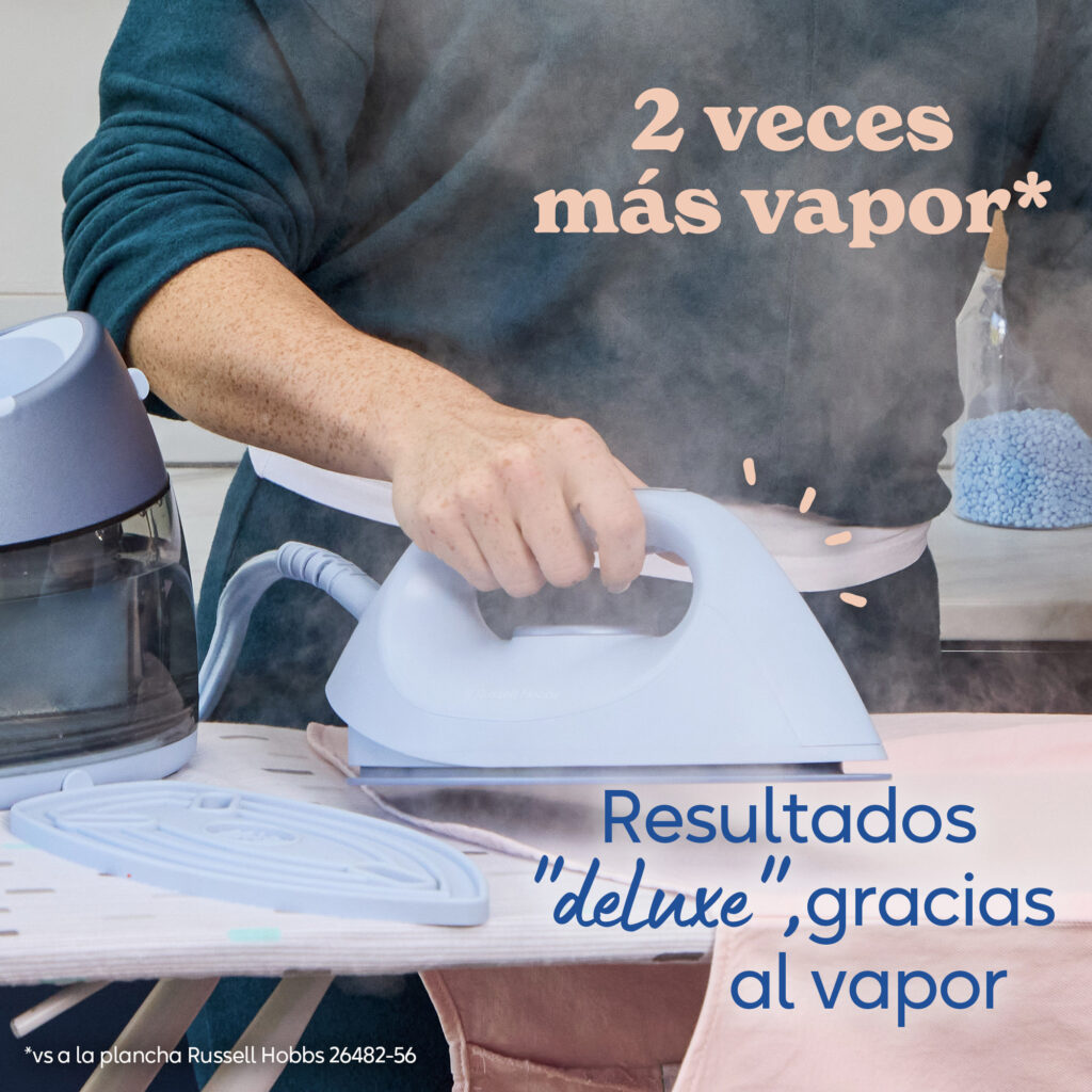 Imagen 7 de Centro de planchado Russell Hobbs Fabric Luxe - Azul Azul