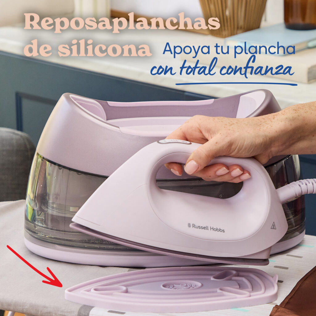 Imagen 5 de Centro de planchado Russell Hobbs Fabric Luxe - Lila Lila