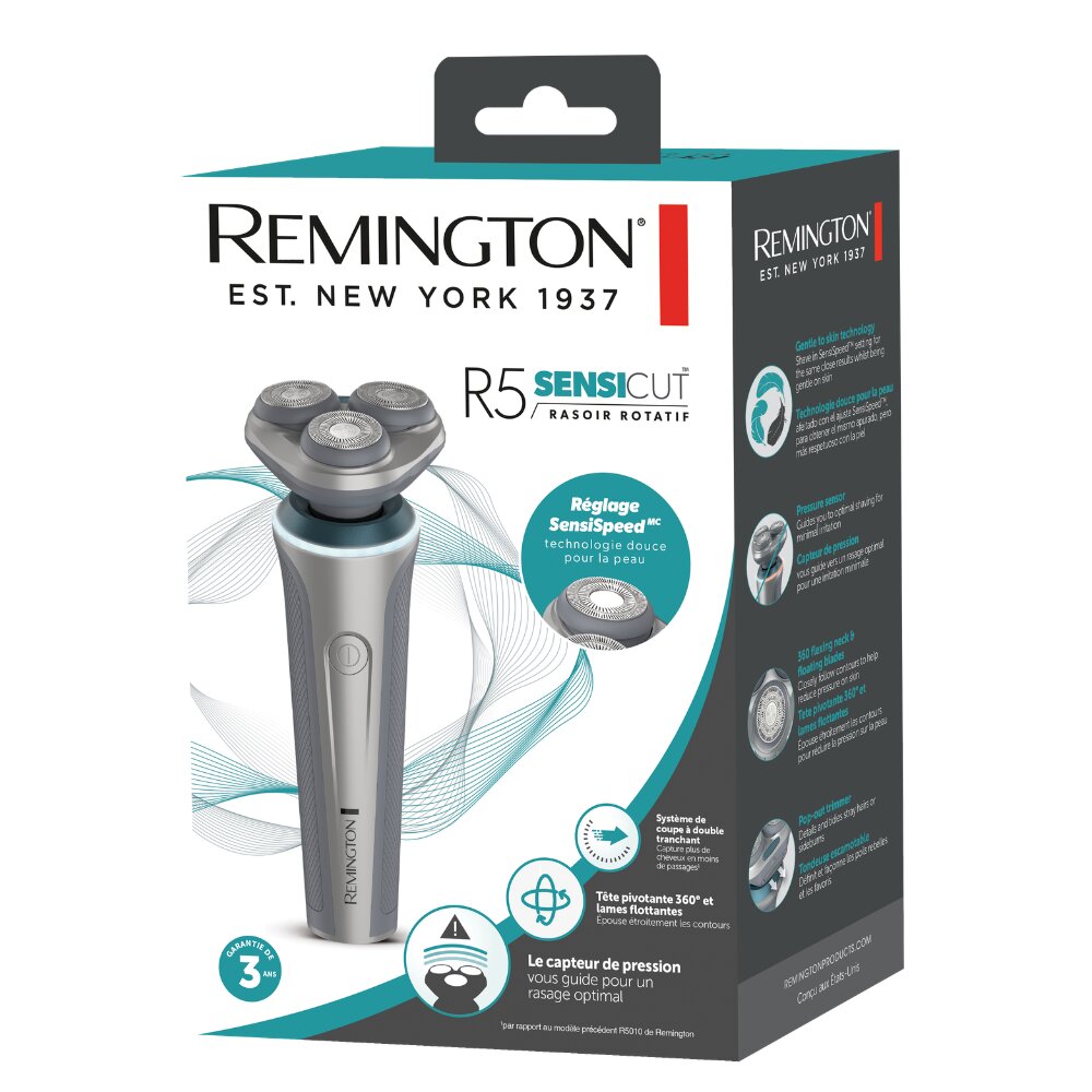 Imagen 4 de Afeitadora eléctrica Remington SENSICUT™ Rotary Shaver - Gris Gris