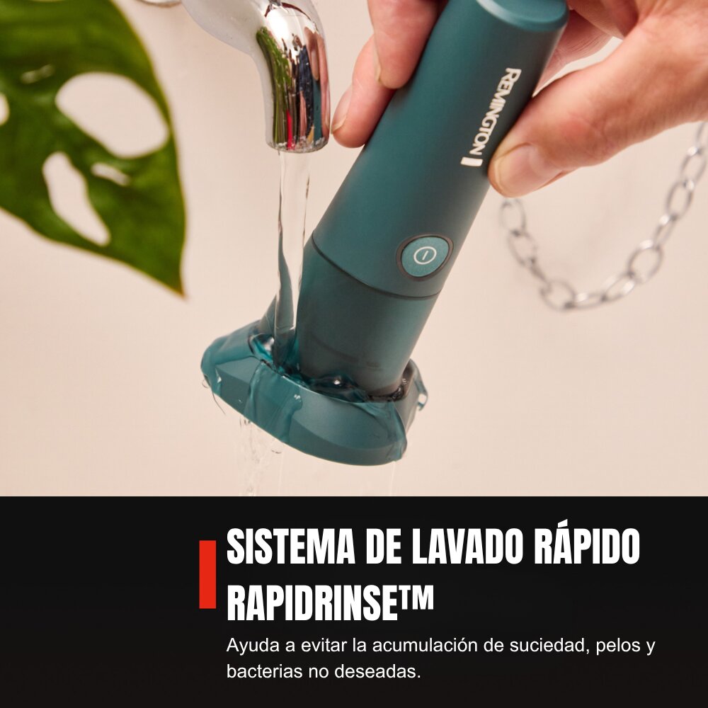 Imagen 4 de Afeitadora eléctrica Remington WASHUP™ Rotary Shaver - Verde Verde