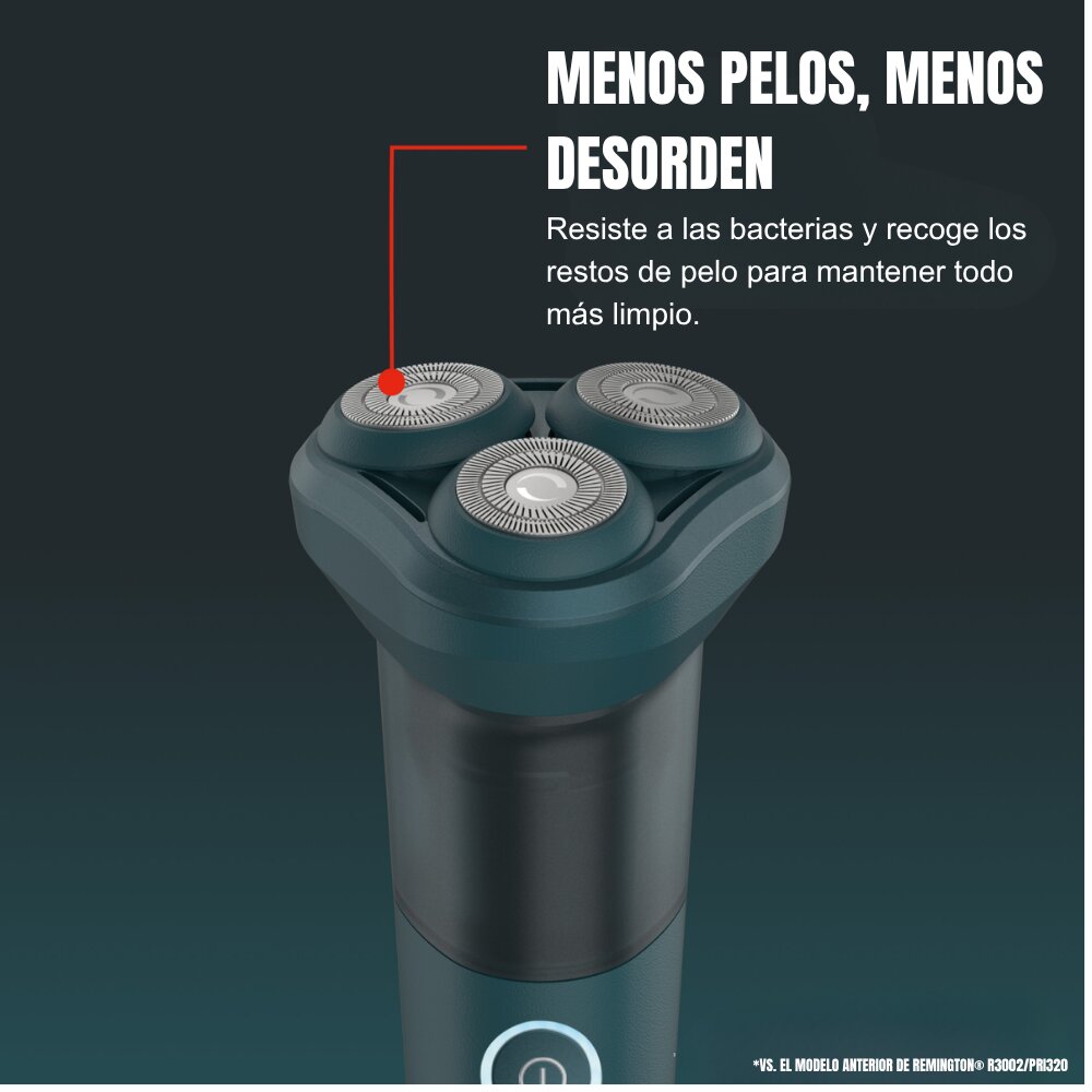 Imagen 6 de Afeitadora eléctrica Remington WASHUP™ Rotary Shaver - Verde Verde