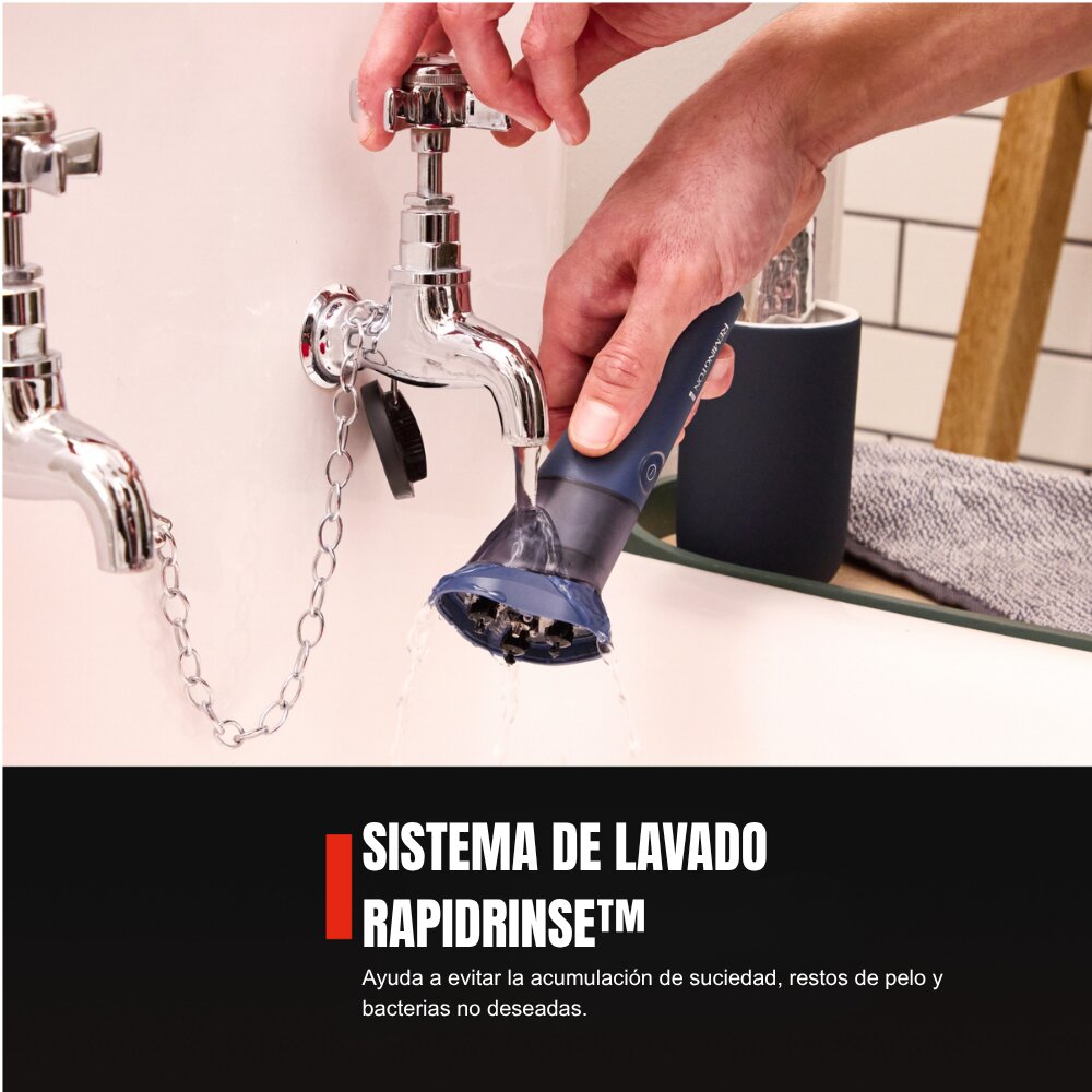 Imagen 2 de Afeitadora eléctrica Remington WASHUP™ Rotary Shaver - Azul Azul