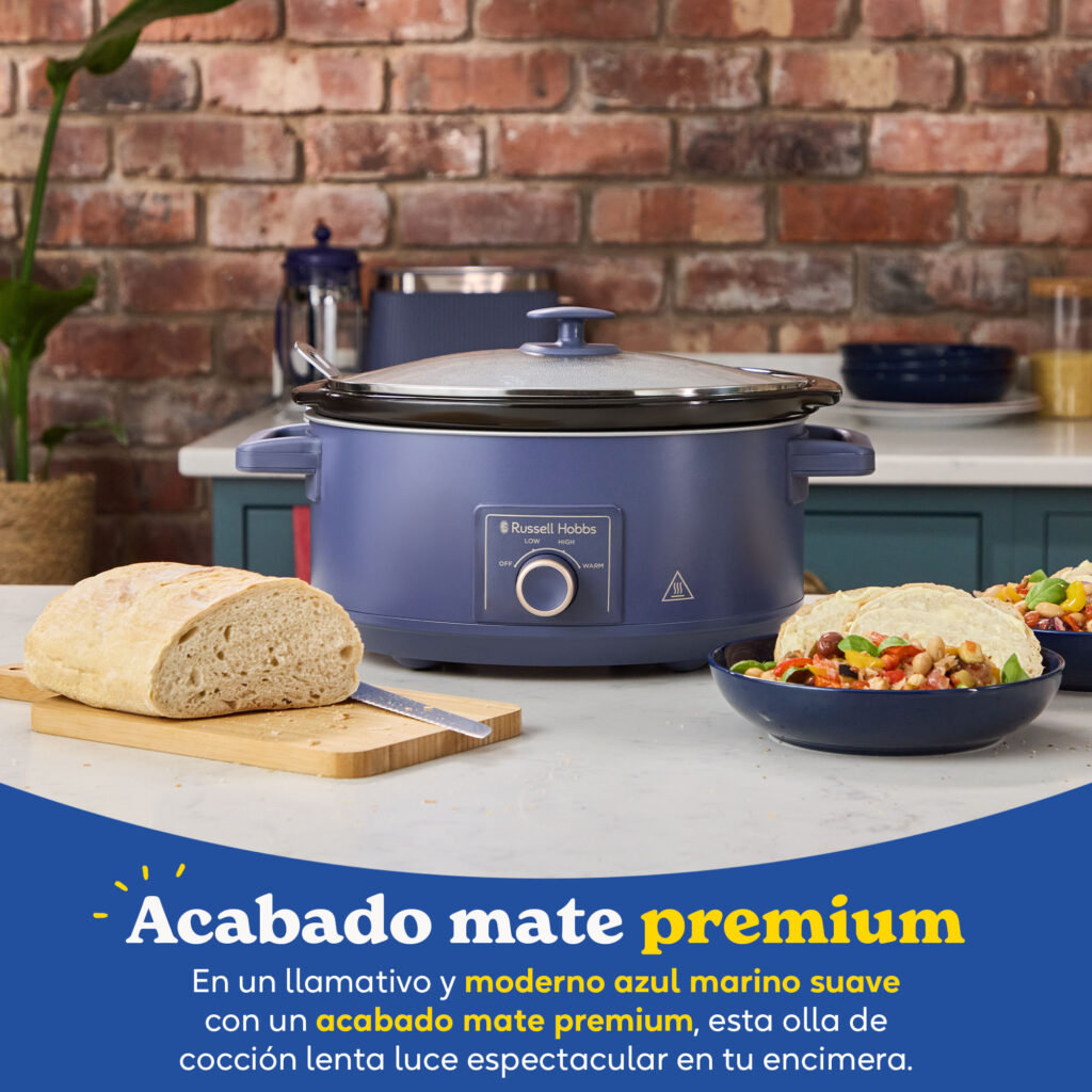 Olla de cocción lenta Russell Hobbs Navy 7 l. - Azul Azul-2