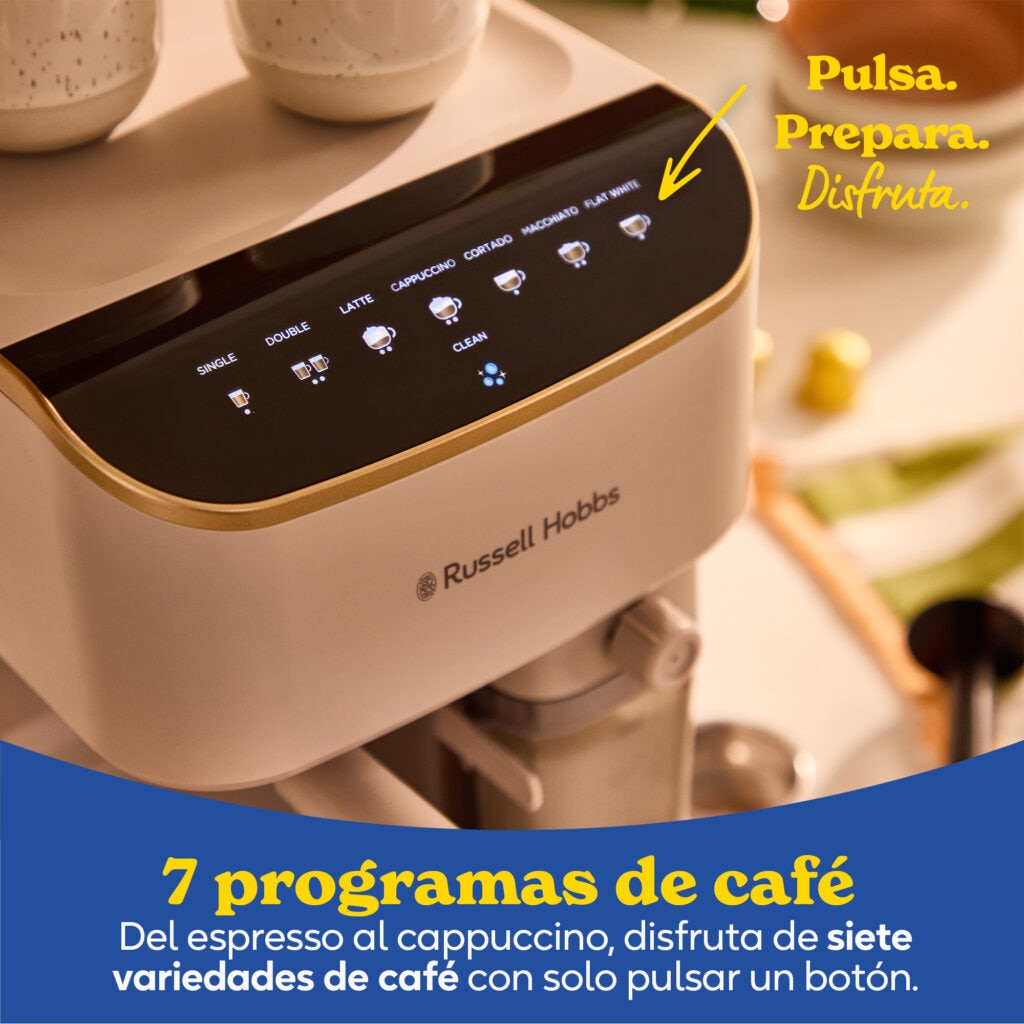 Imagen 3 de Cafetera Espresso manual Russell Hobbs Café Genie - Crema Crema