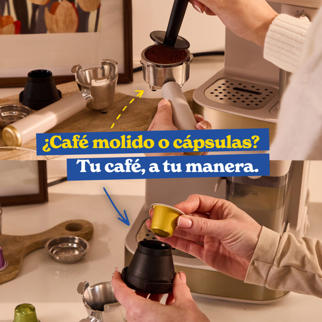 Imagen 4 de Cafetera Espresso manual Russell Hobbs Café Genie - Crema Crema