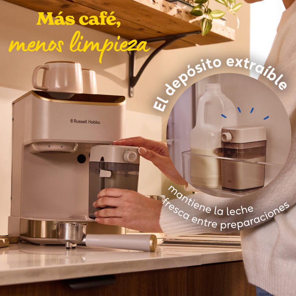 Imagen 7 de Cafetera Espresso manual Russell Hobbs Café Genie - Crema Crema