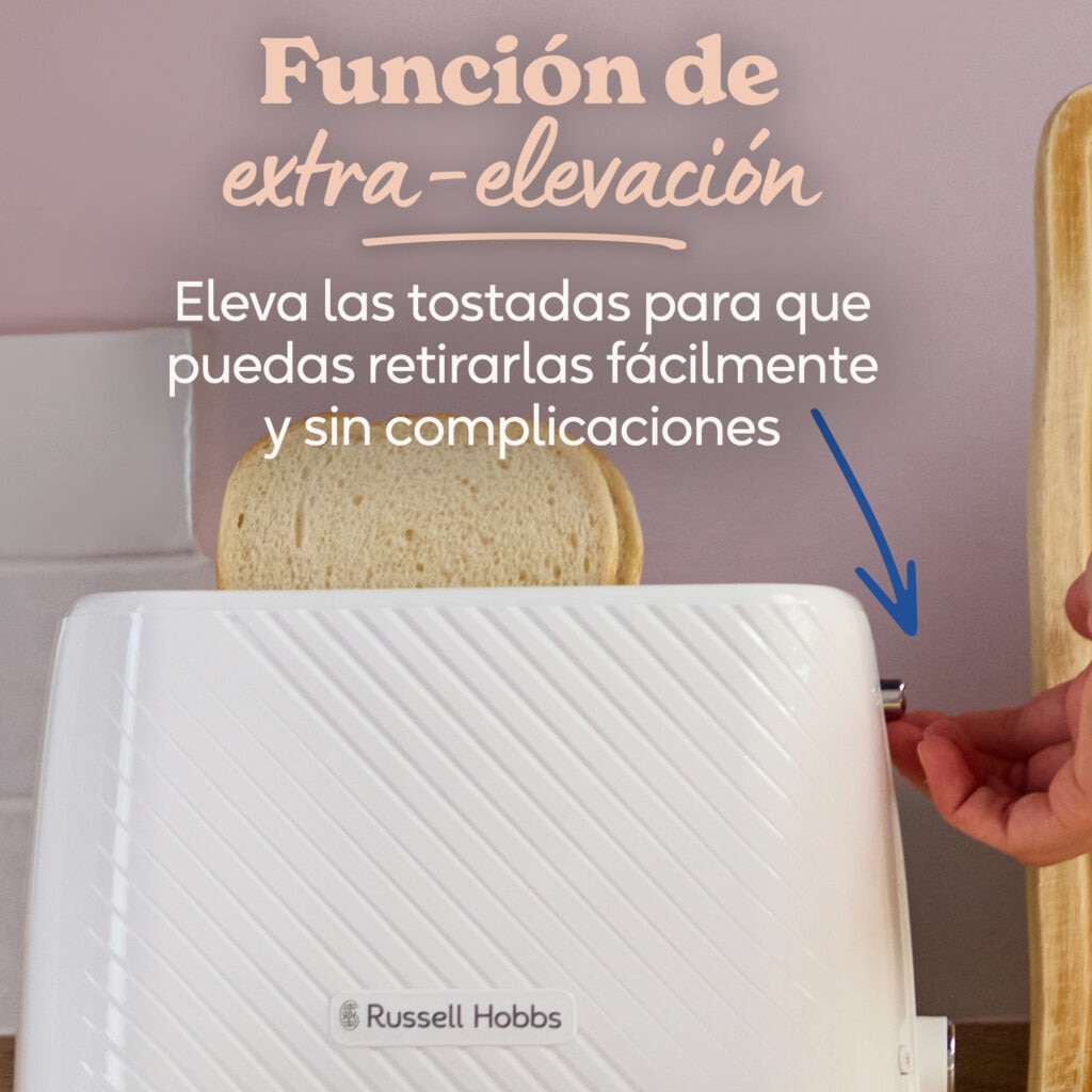 Imagen 5 de Tostador con 2 ranuras Russell Hobbs Birch - Blanco Blanco